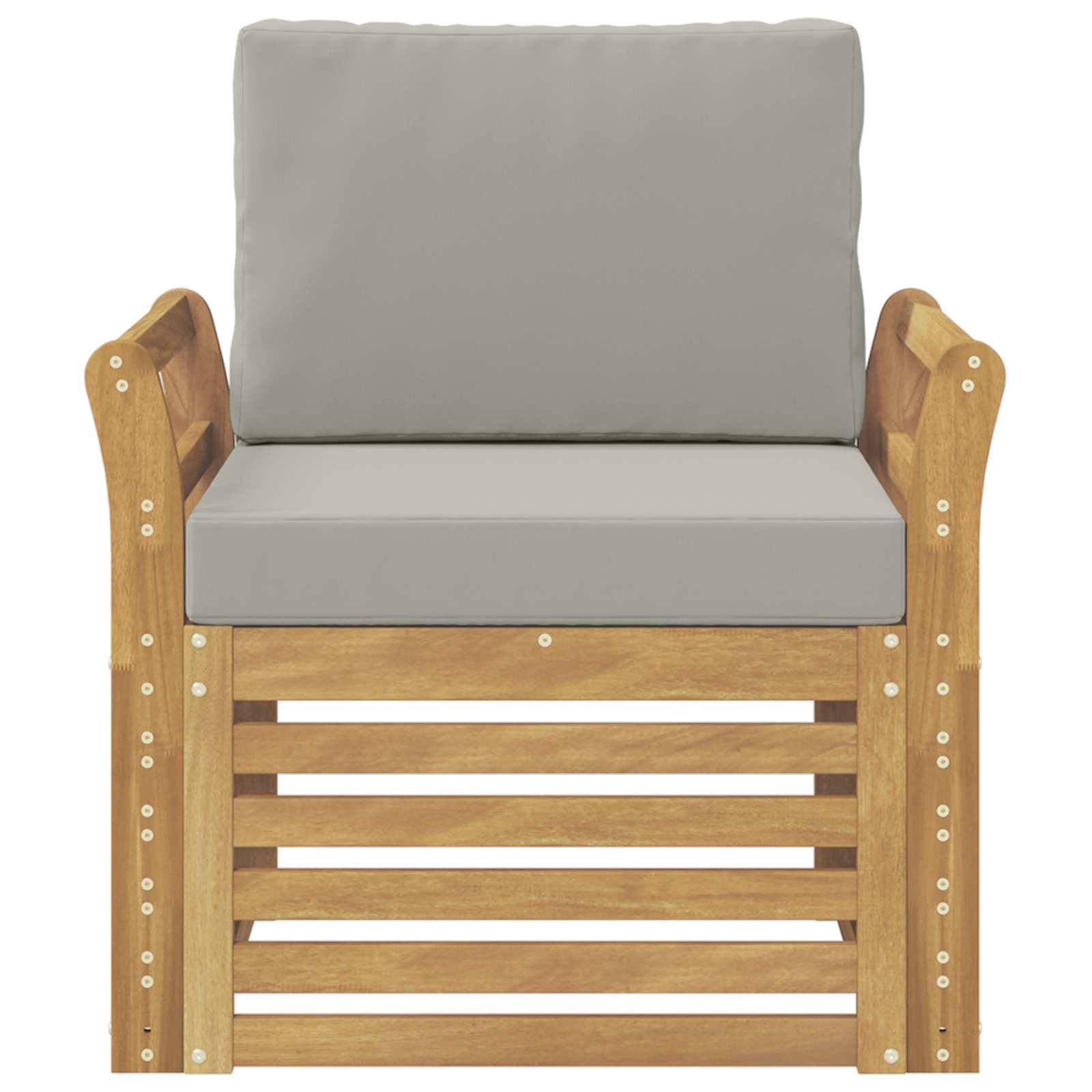 vidaXL Outdoor-Sofagarnitur Polyester Weiß