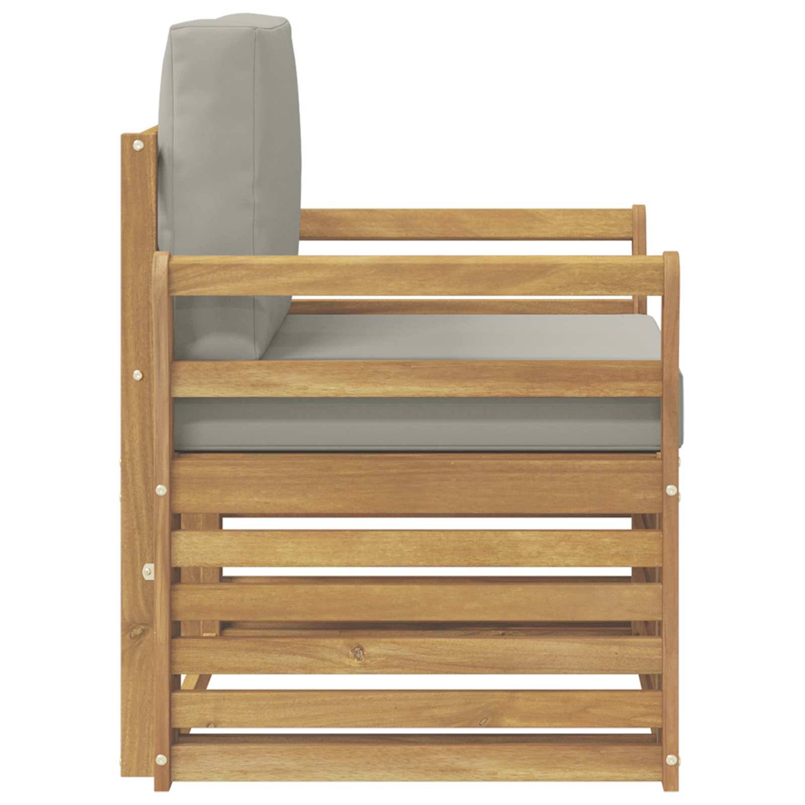 vidaXL Outdoor-Sofagarnitur Polyester Weiß