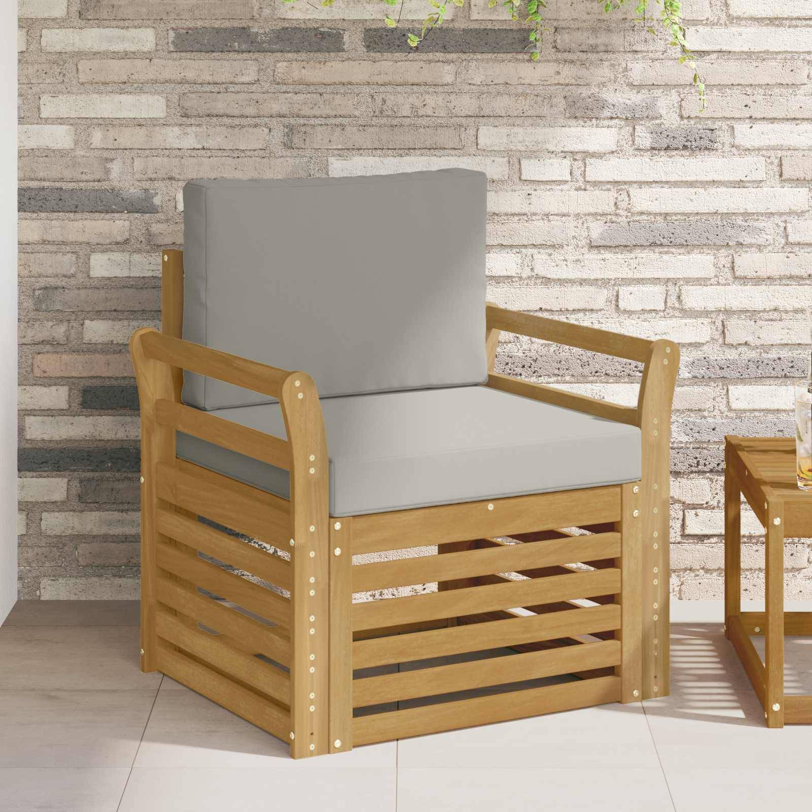 vidaXL Outdoor-Sofagarnitur Polyester Weiß