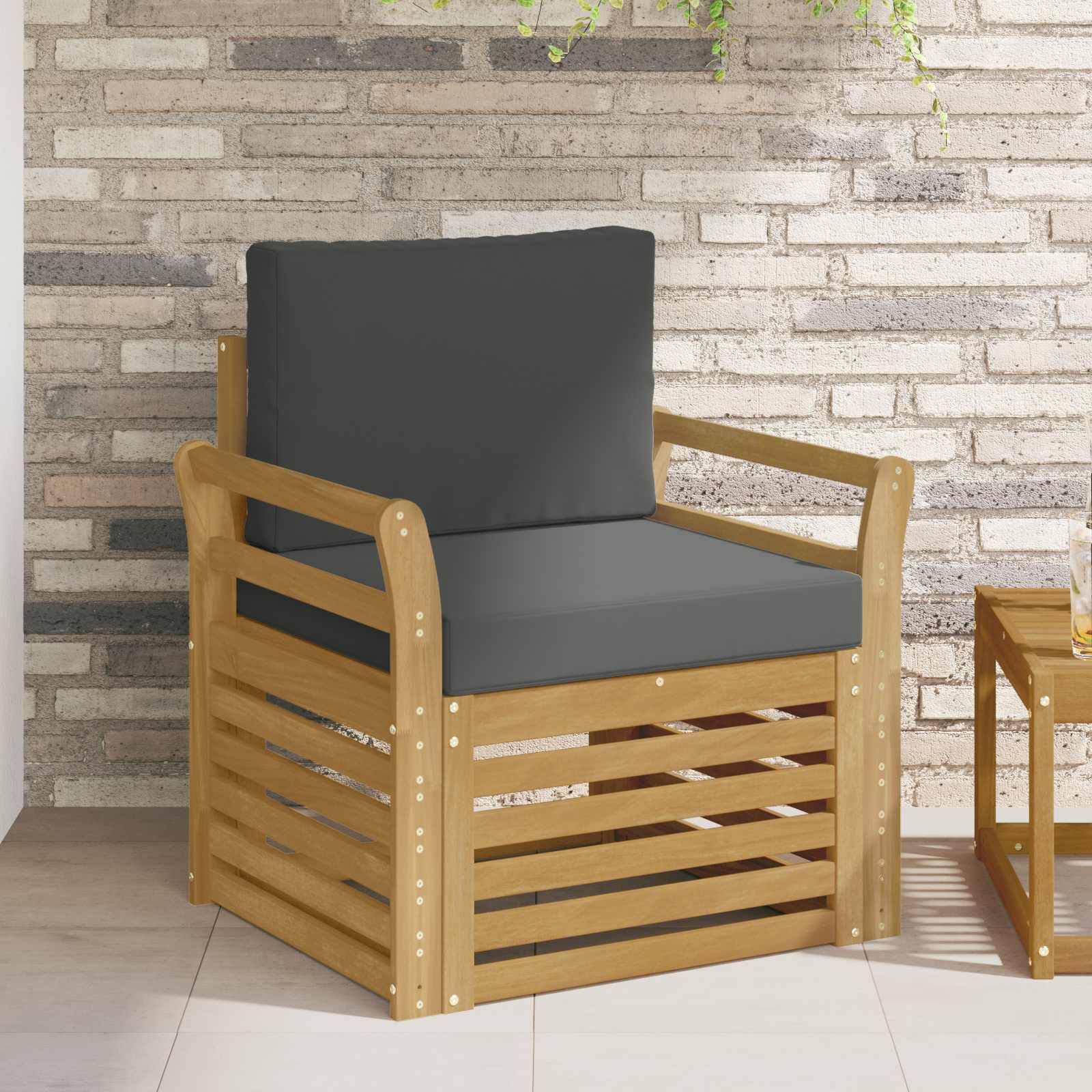 vidaXL Outdoor-Sofagarnitur Polyester Weiß