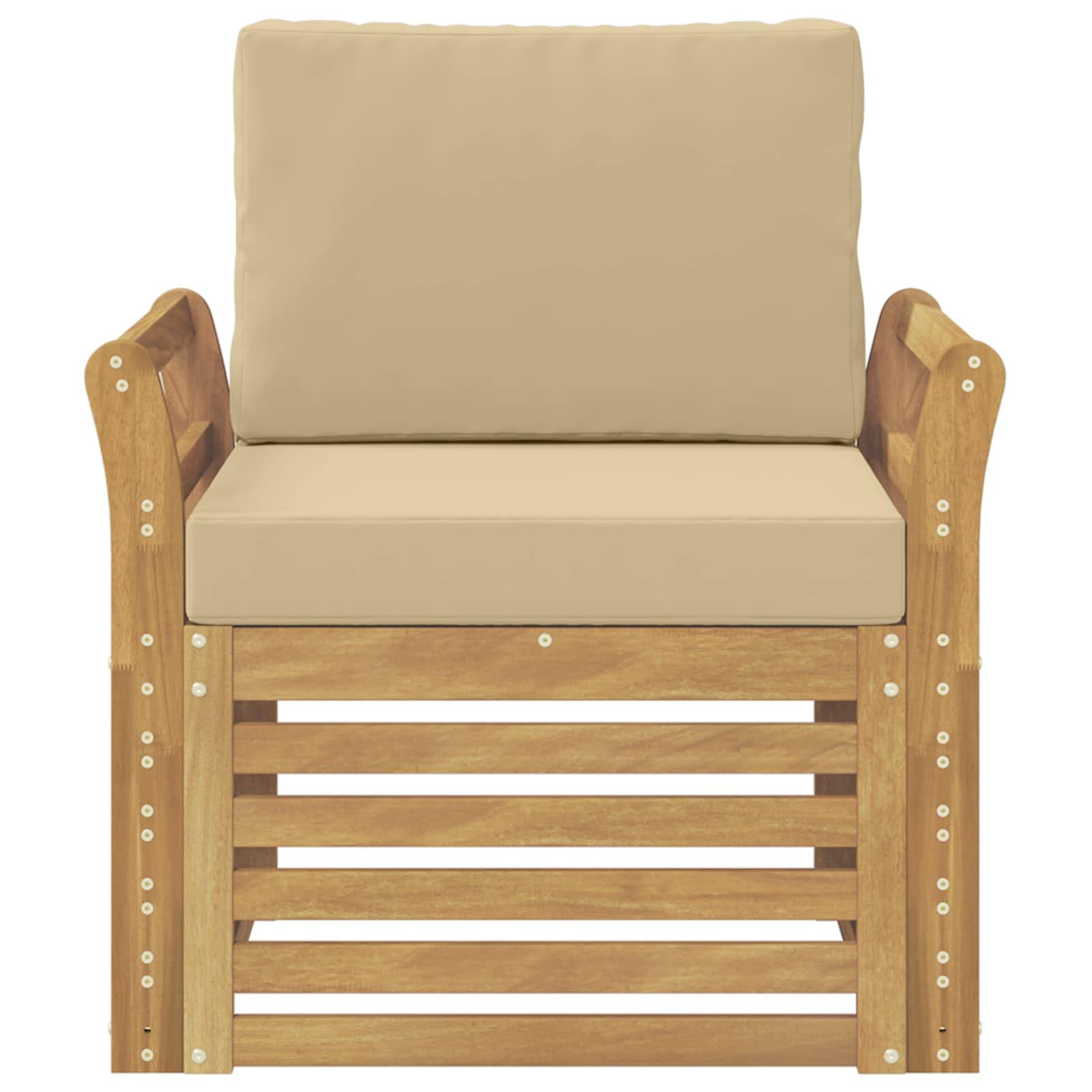 vidaXL Outdoor-Sofagarnitur Polyester Weiß
