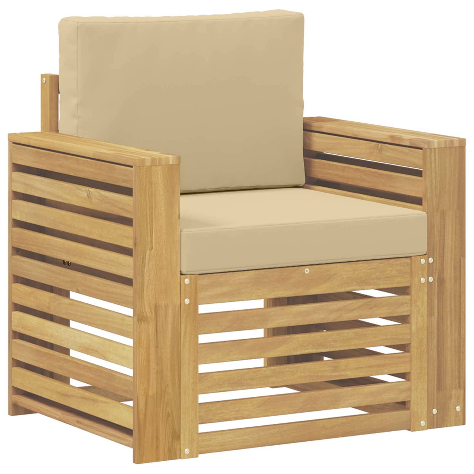vidaXL Outdoor-Sofagarnitur Polyester Weiß