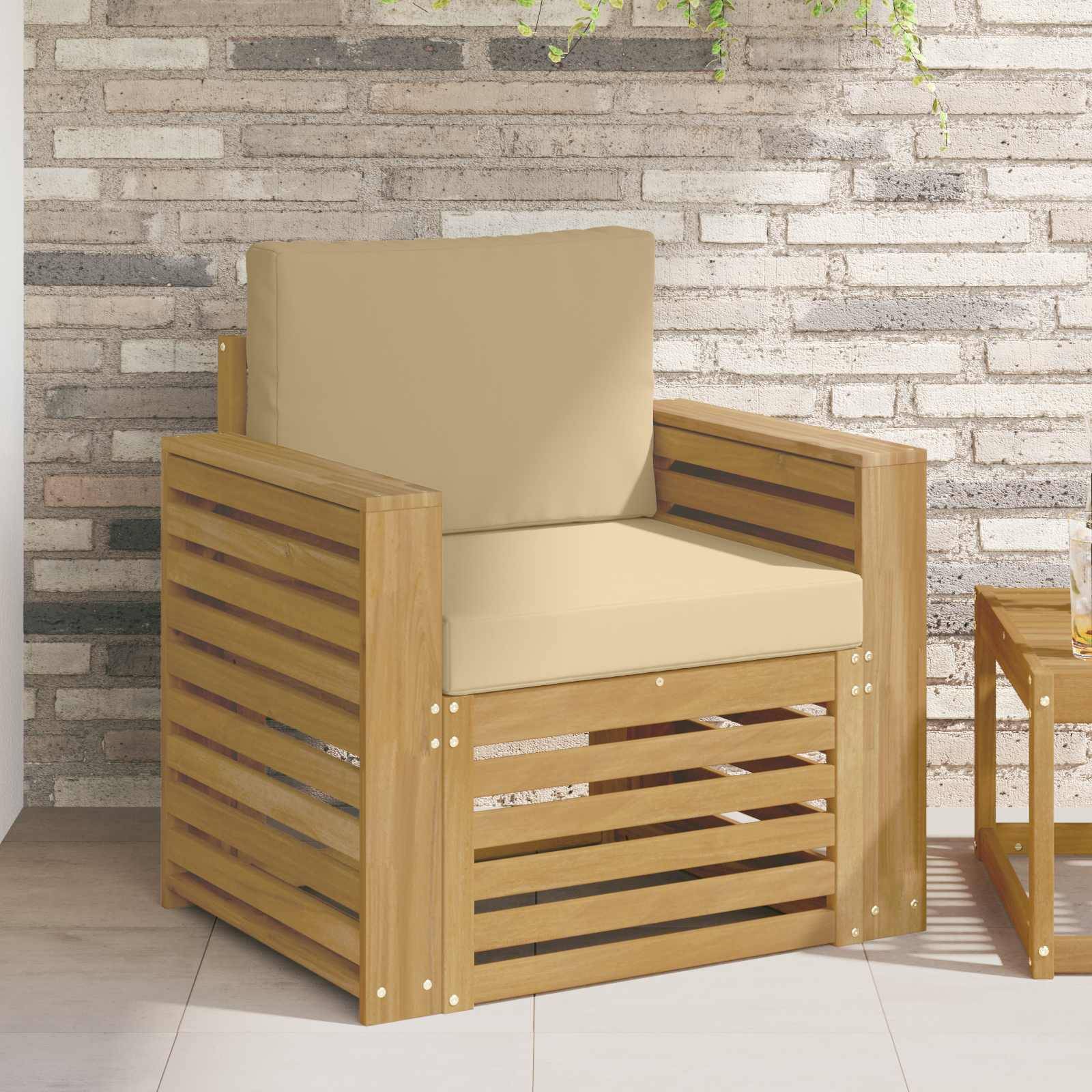 vidaXL Outdoor-Sofagarnitur Polyester Weiß