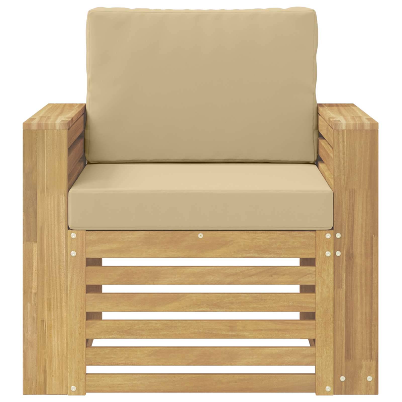 vidaXL Outdoor-Sofagarnitur Polyester Weiß