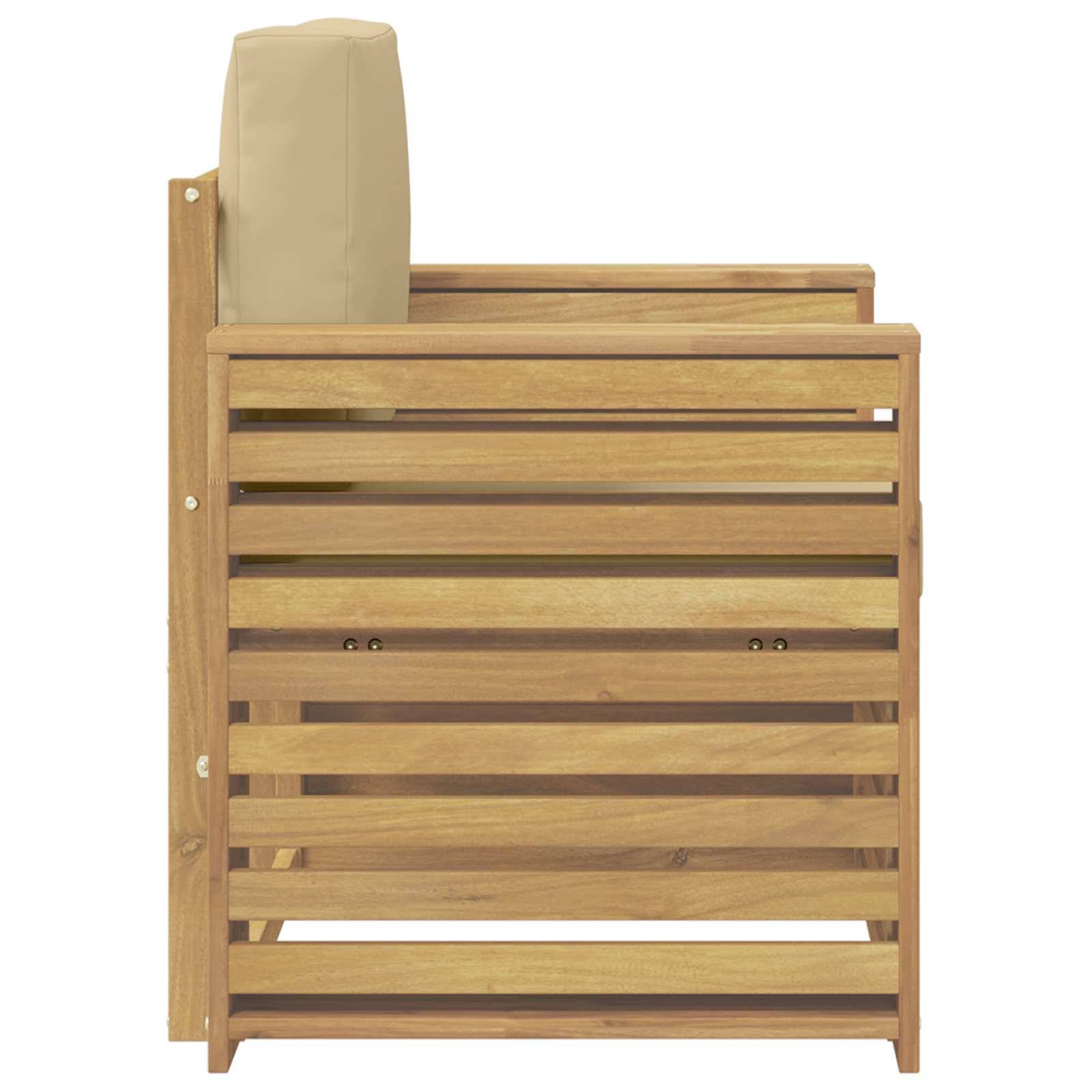 vidaXL Outdoor-Sofagarnitur Polyester Weiß