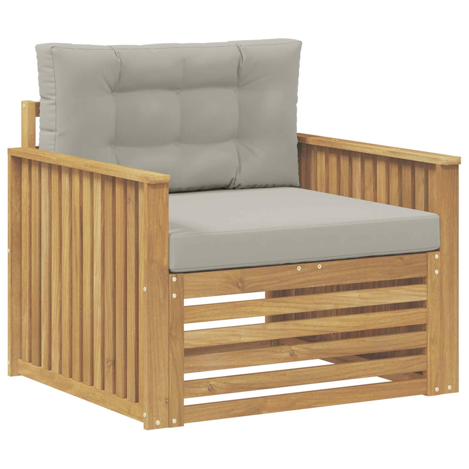 vidaXL Outdoor-Sofa Polyester Weiß