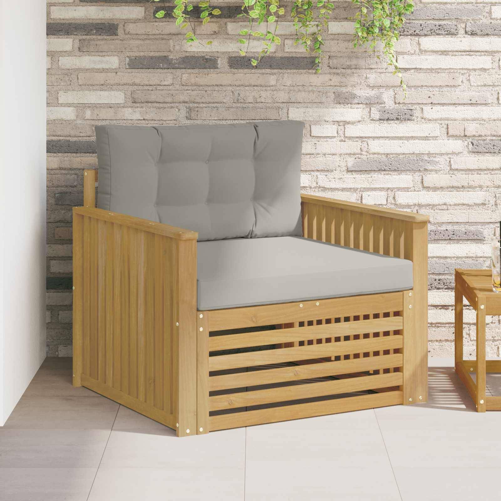 vidaXL Outdoor-Sofa Polyester Weiß
