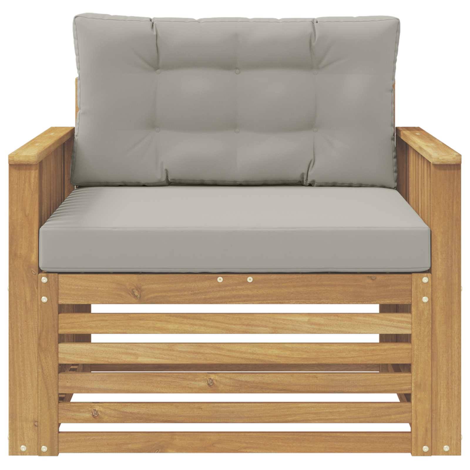 vidaXL Outdoor-Sofa Polyester Weiß