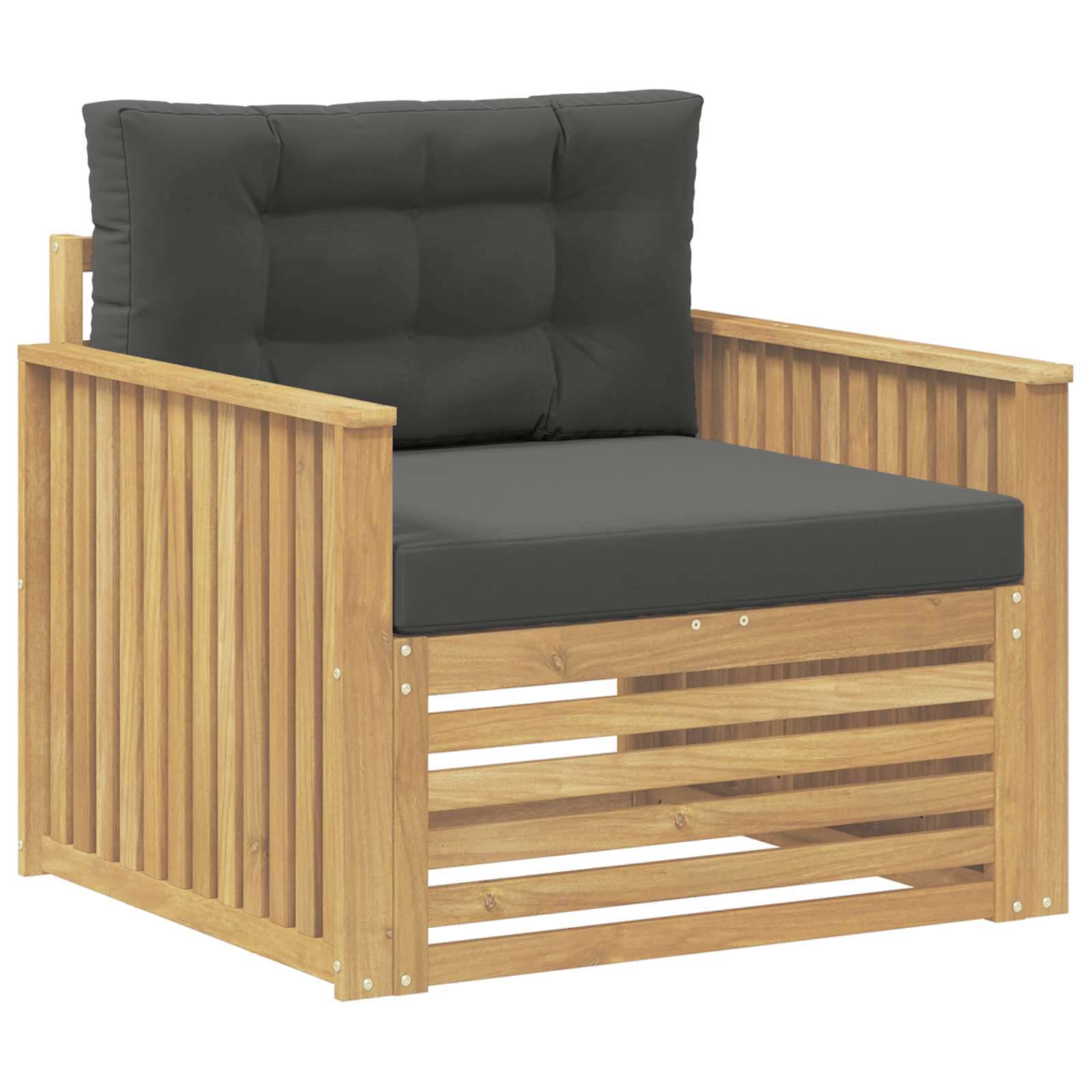 vidaXL Outdoor-Sofa Polyester Weiß