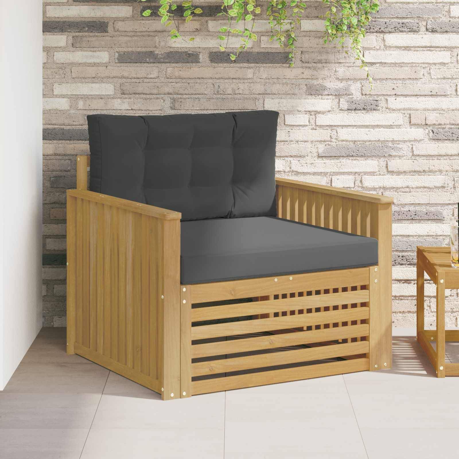 vidaXL Outdoor-Sofa Polyester Weiß