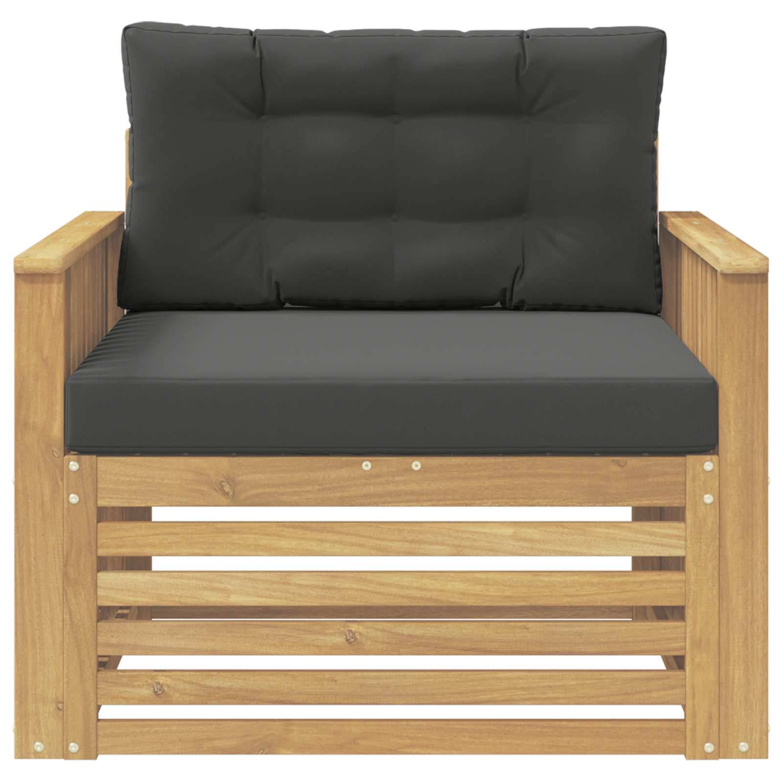 vidaXL Outdoor-Sofa Polyester Weiß