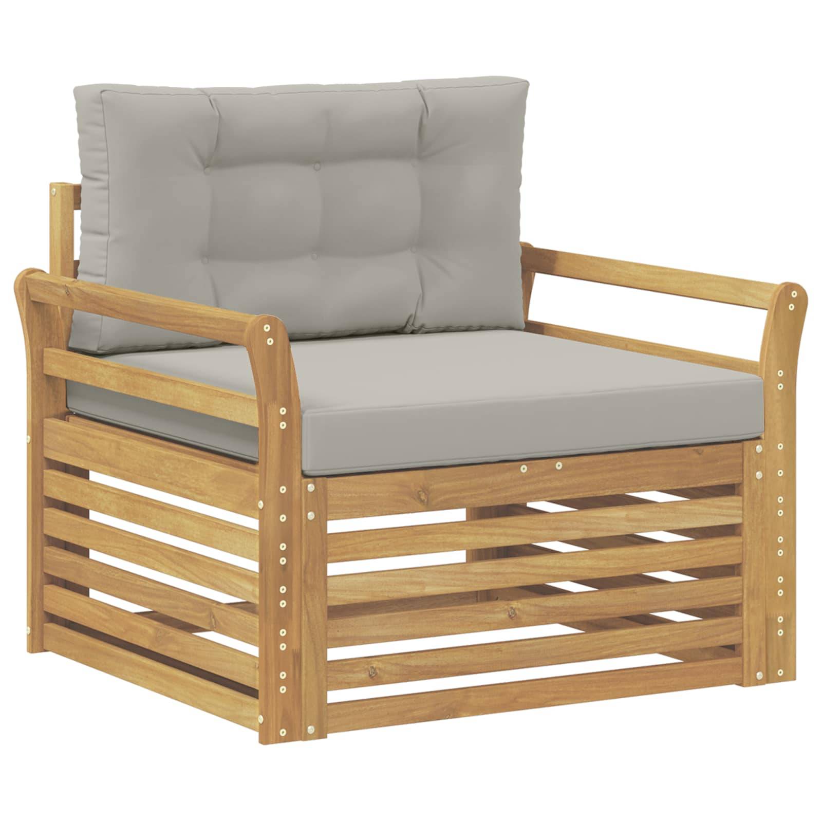 vidaXL Outdoor-Sofa Polyester Weiß