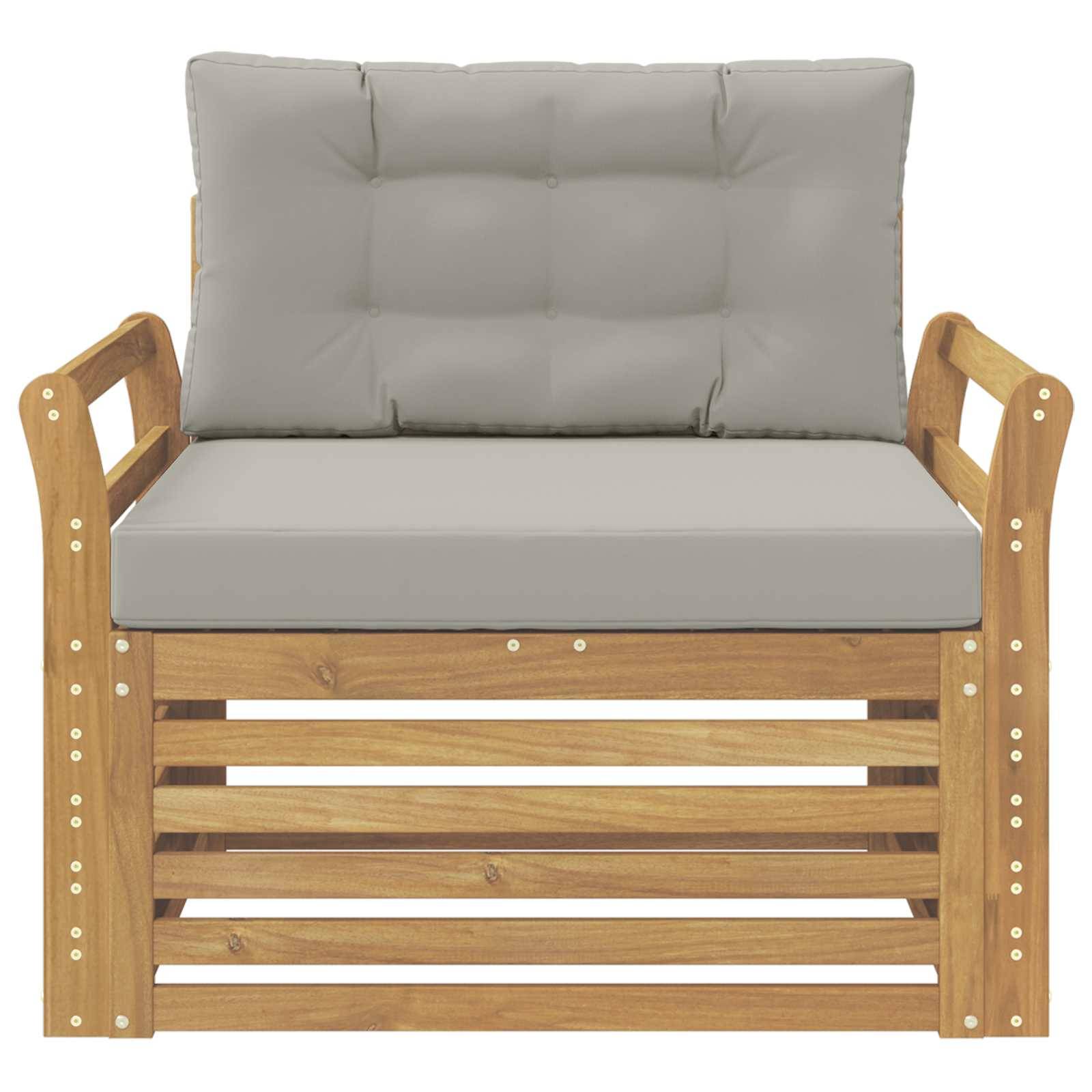 vidaXL Outdoor-Sofa Polyester Weiß