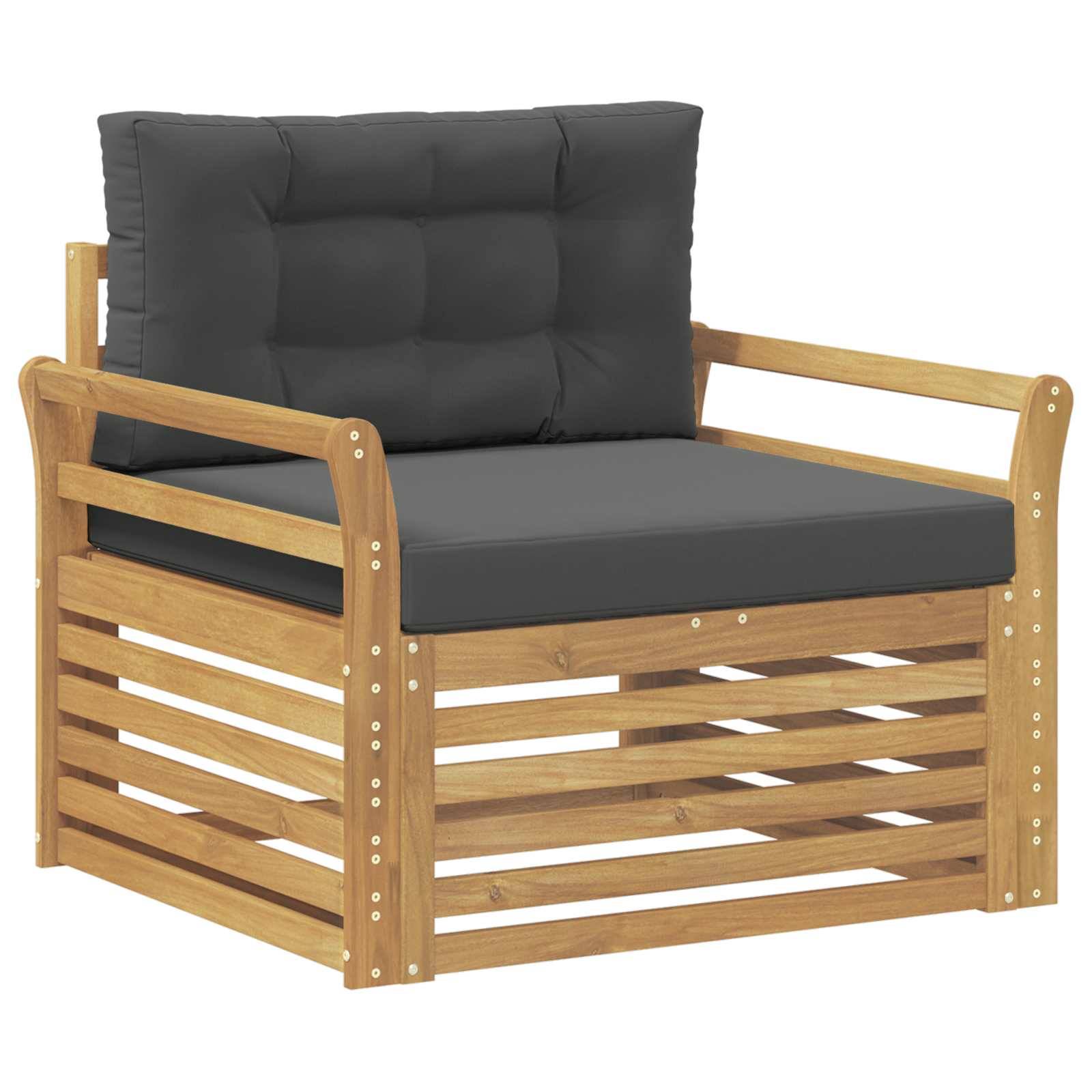 vidaXL Outdoor-Sofa Polyester Weiß