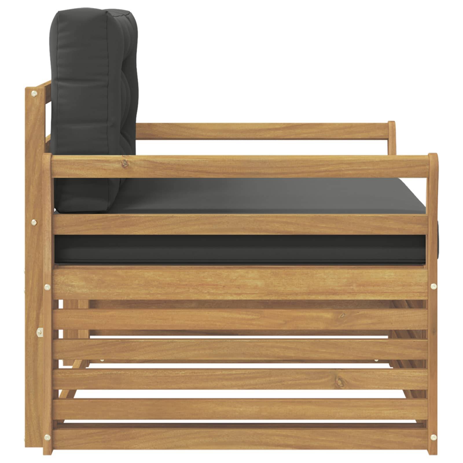 vidaXL Outdoor-Sofa Polyester Weiß