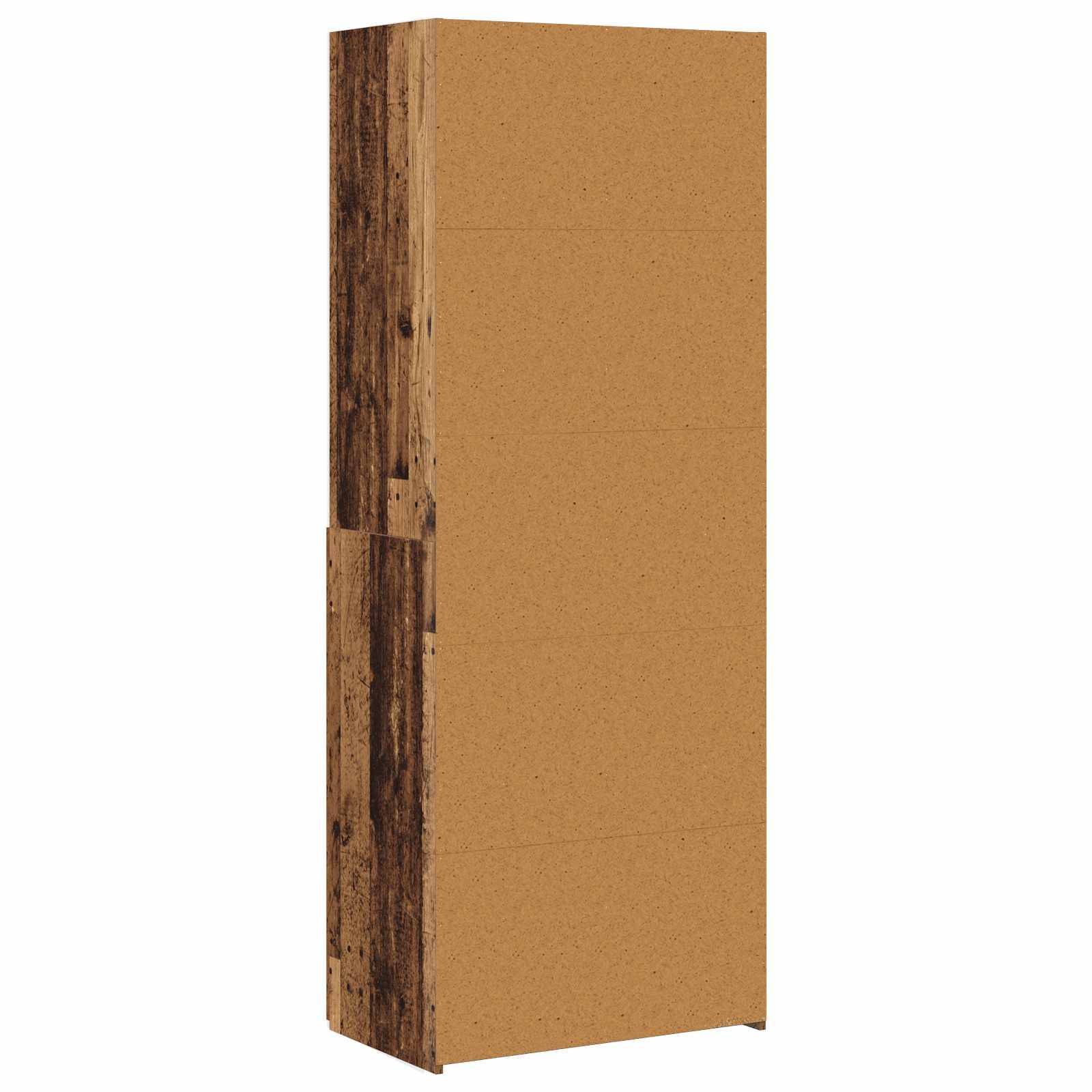 vidaXL Highboard Altholz 70 x 42,5 x 185 cm Holzwerkstoff