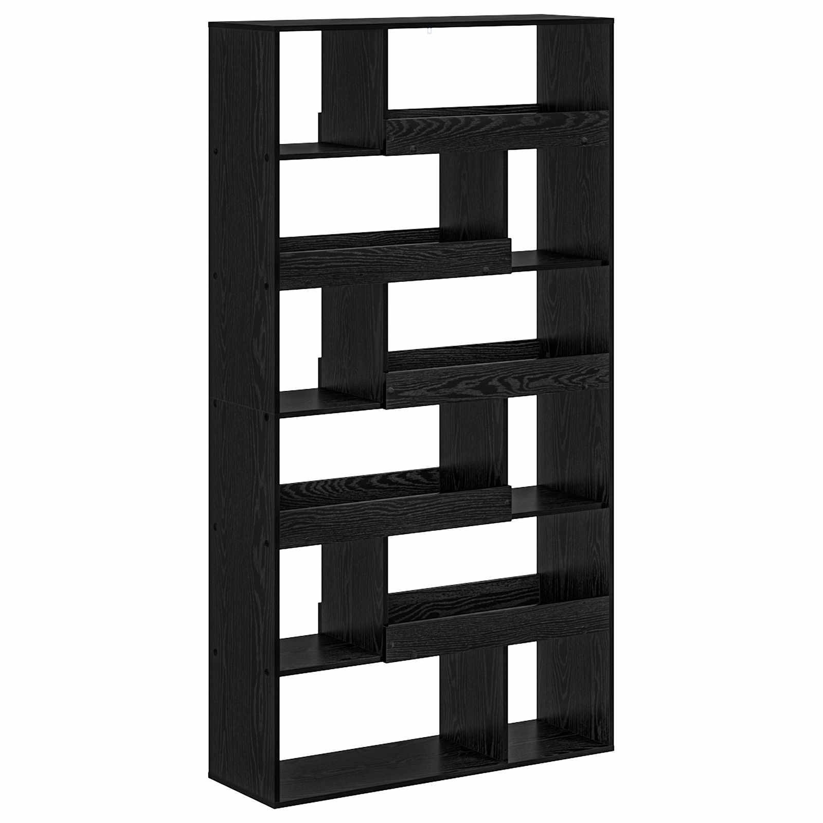 vidaXL Bücherregal Schwarz Eichen-Optik 100 x 33 x 156,5 cm