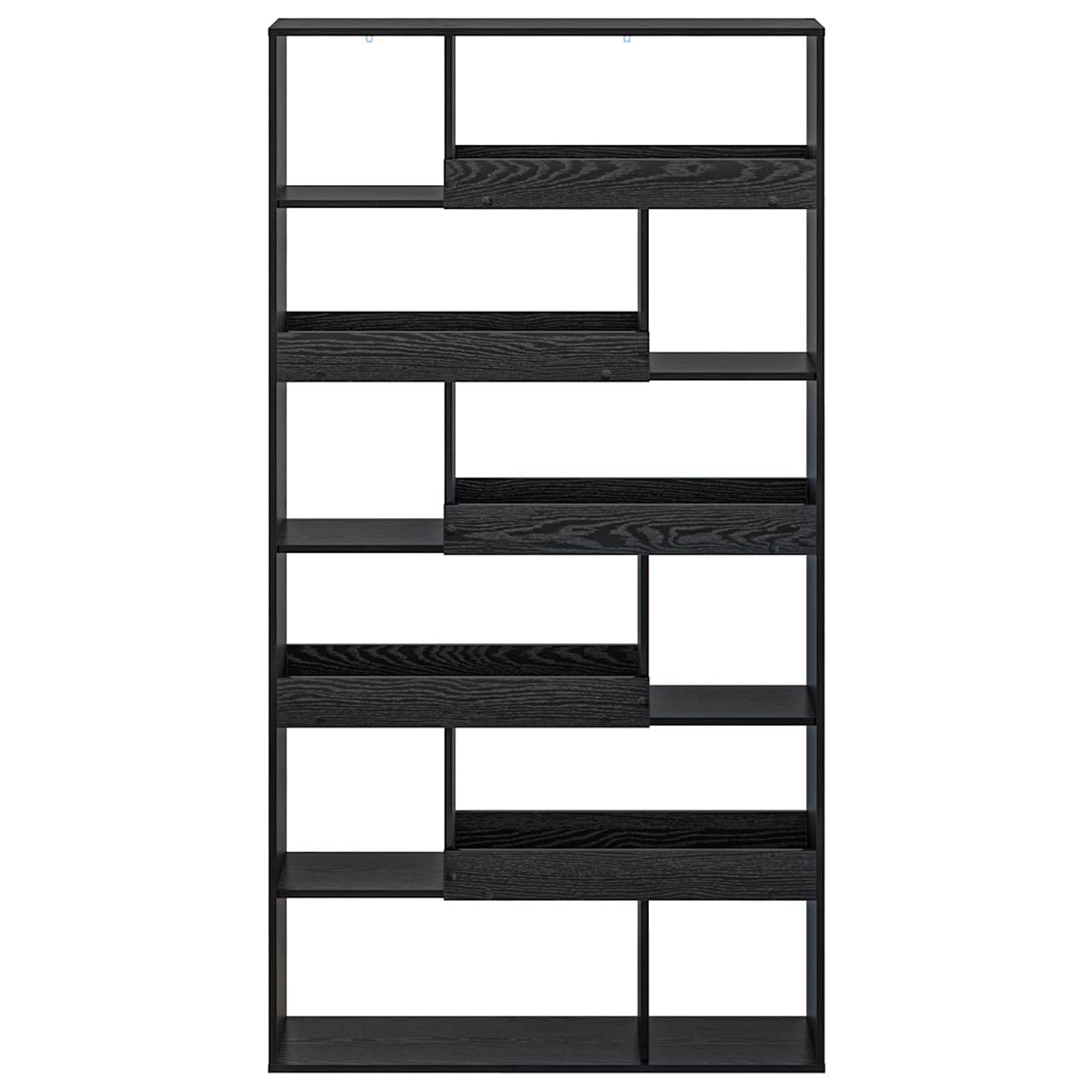 vidaXL Bücherregal Schwarz Eichen-Optik 100 x 33 x 156,5 cm