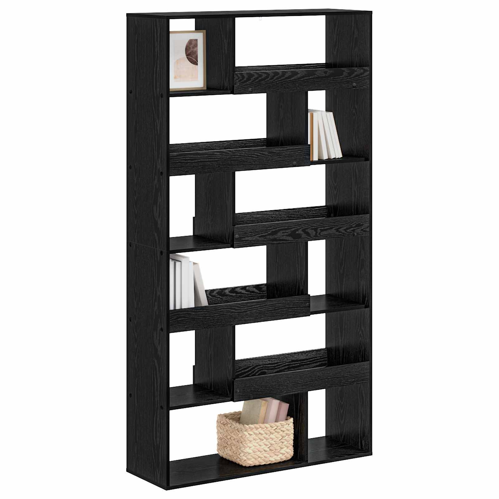 vidaXL Bücherregal Schwarz Eichen-Optik 100 x 33 x 156,5 cm