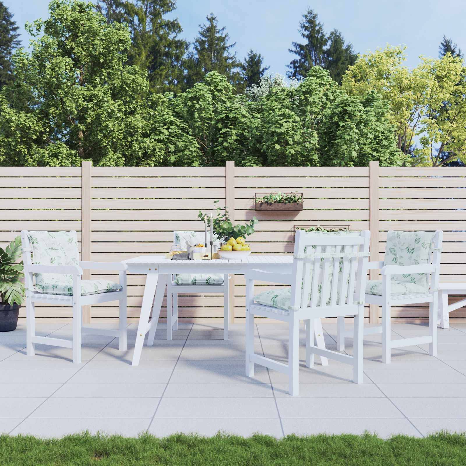 vidaXL Kissen für draußen 100 x 50 x 7 cm 100% Polyester