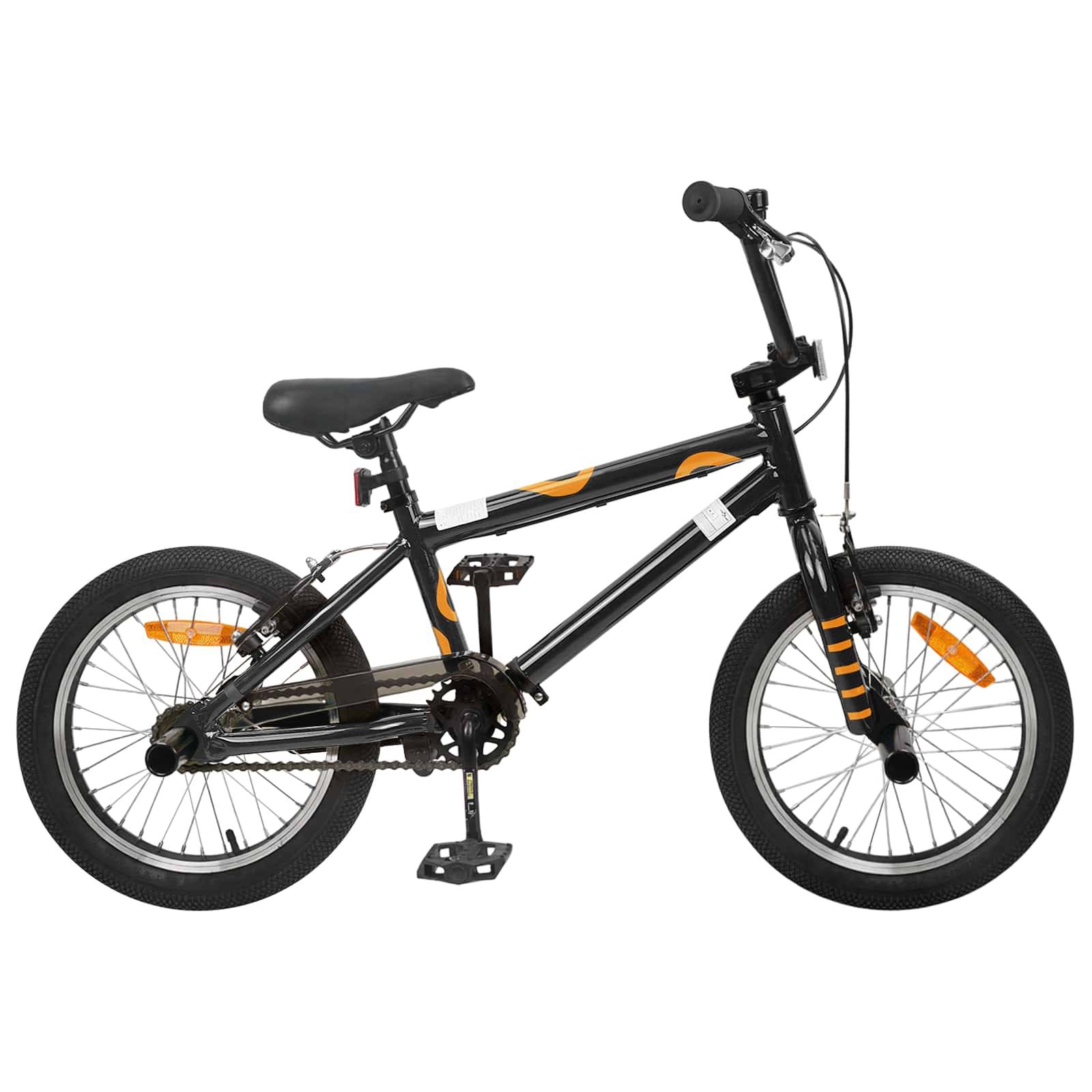 vidaXL BMX Rad 16 Zoll für 5-8 Jahre alt Schwarz
