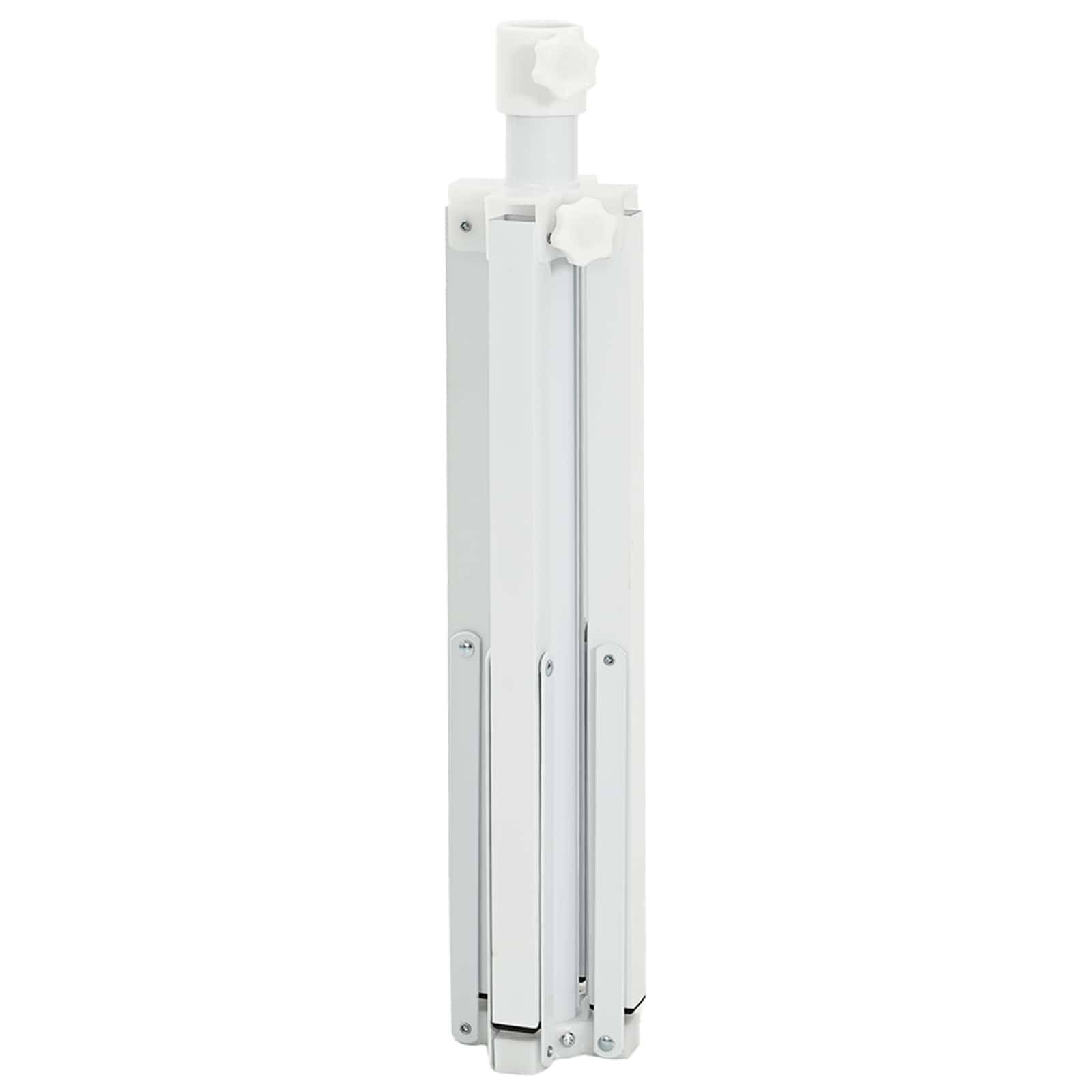 vidaXL Sonnenschirmständer Weiß Stahl für 25-32 mm Mast