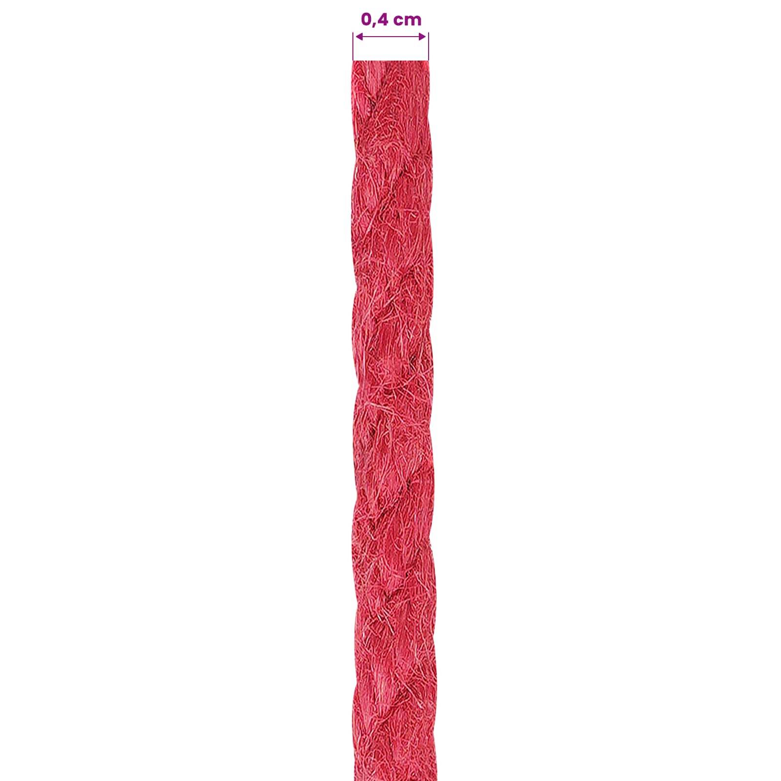 vidaXL Juteseil Rot 100% Tossa Jute