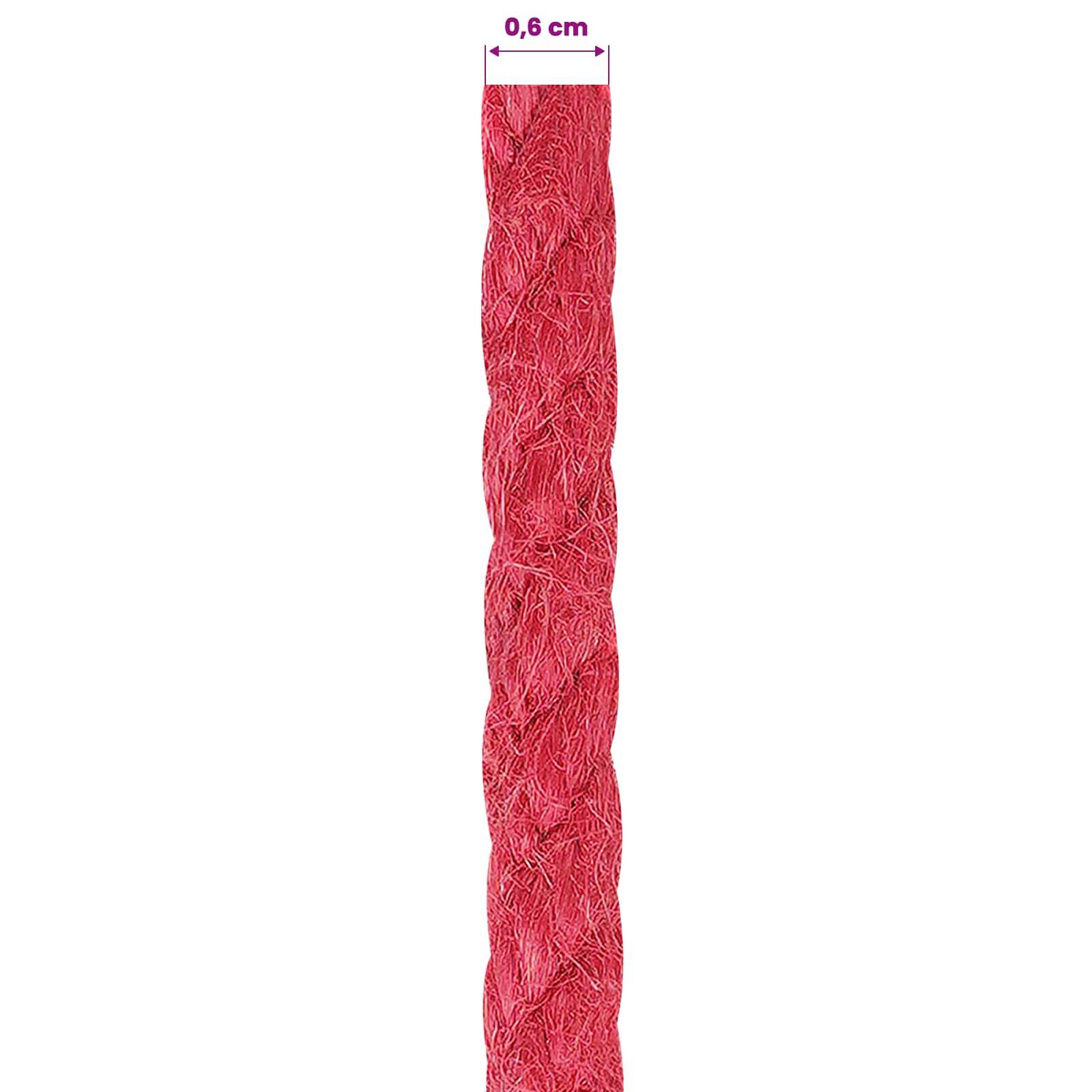 vidaXL Juteseil Rot 100% Tossa Jute
