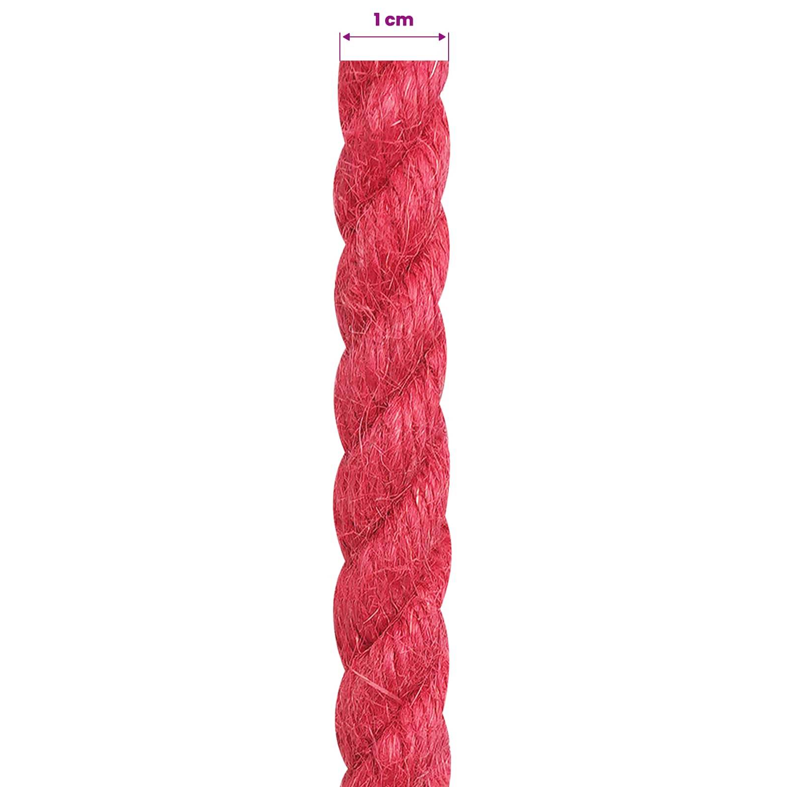 vidaXL Juteseil Rot 100% Tossa Jute