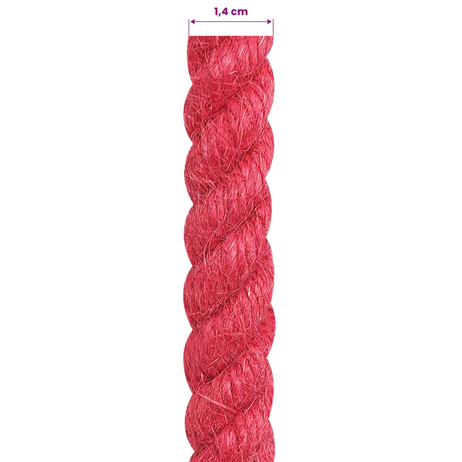vidaXL Juteseil Rot 100% Tossa Jute