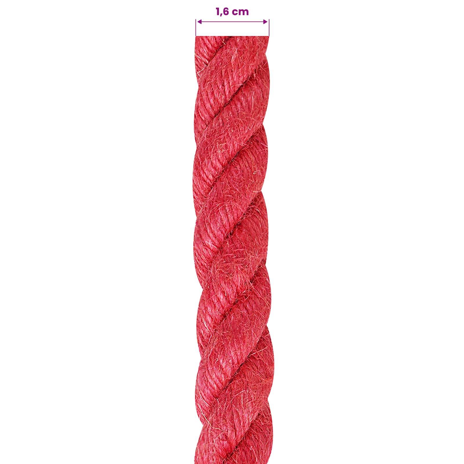 vidaXL Juteseil Rot 100% Tossa Jute