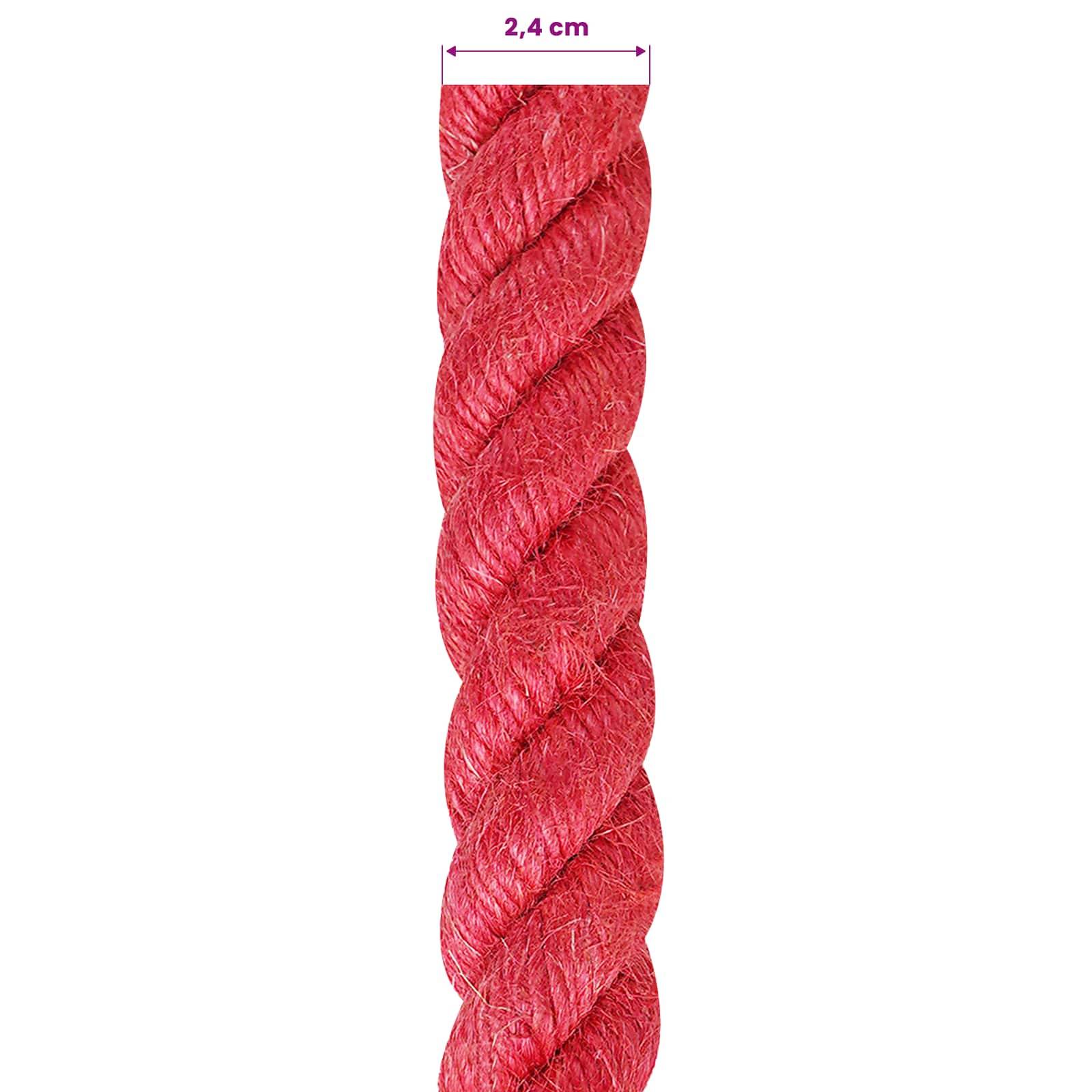 vidaXL Juteseil Rot 100% Tossa Jute