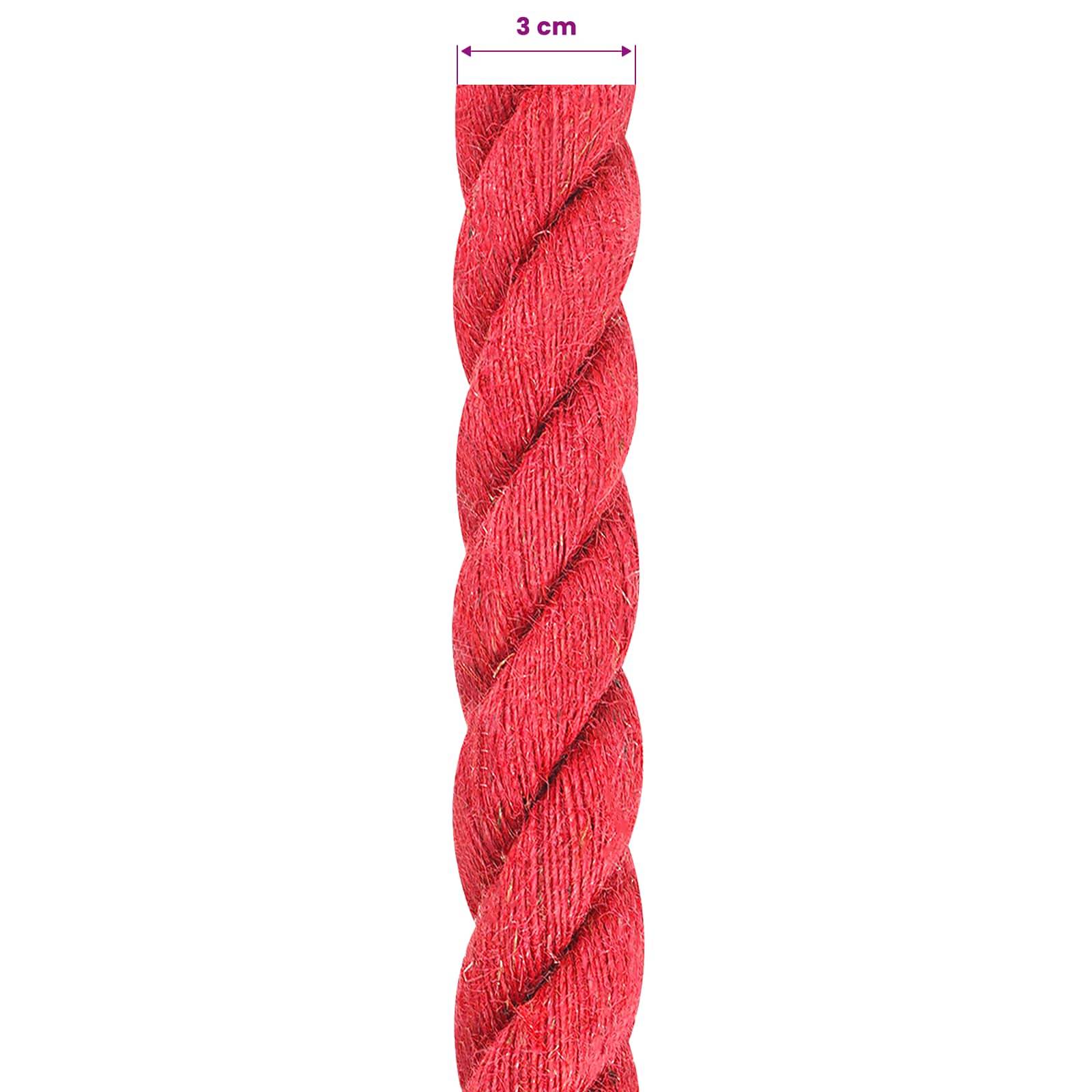 vidaXL Juteseil Rot 100% Tossa Jute