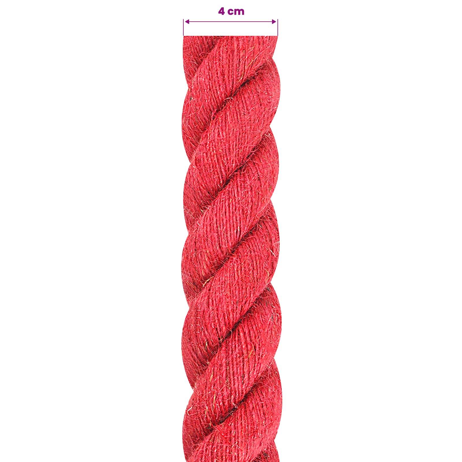 vidaXL Juteseil Rot 100% Tossa Jute