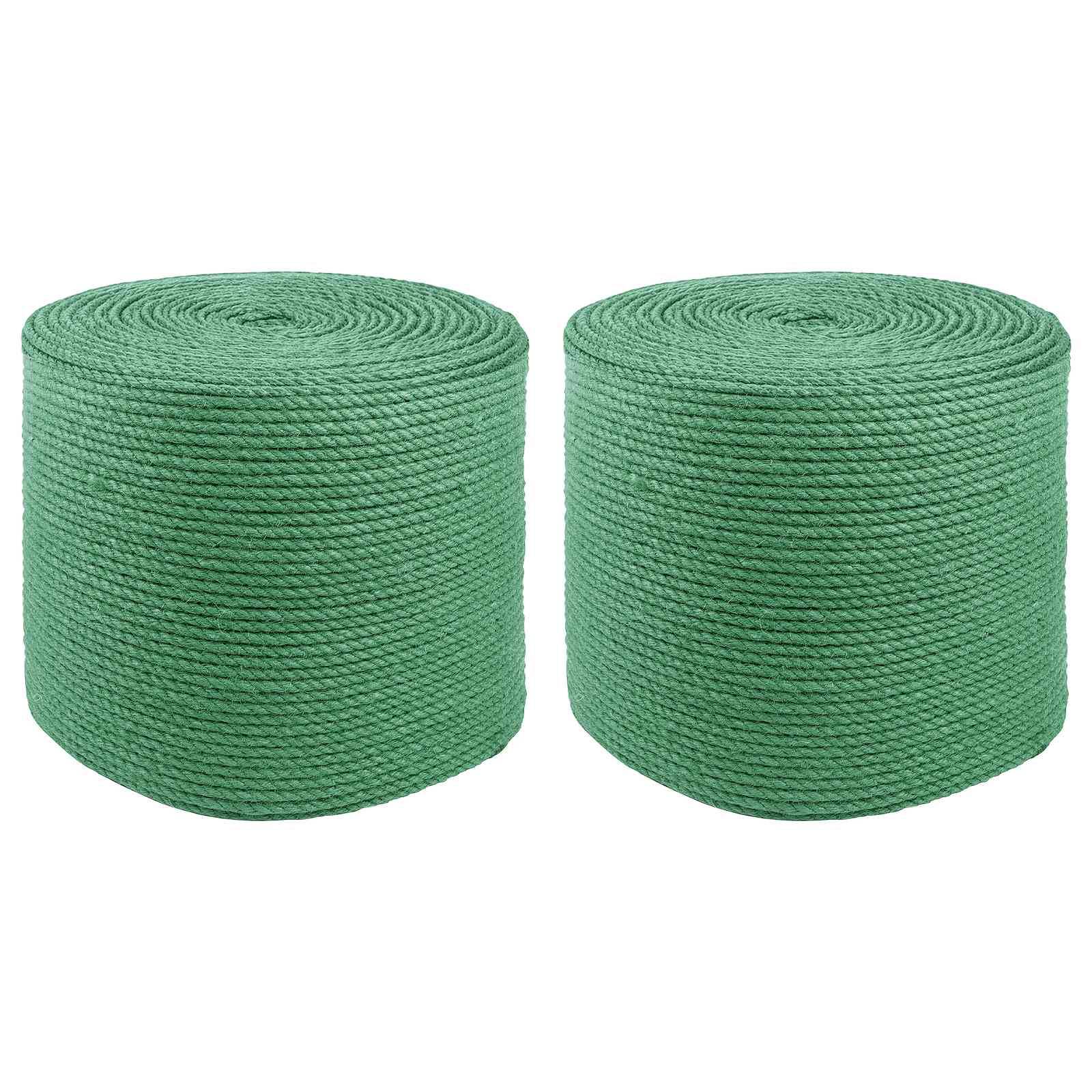 vidaXL Juteseil 2 pcs Grün 100% Tossa Jute