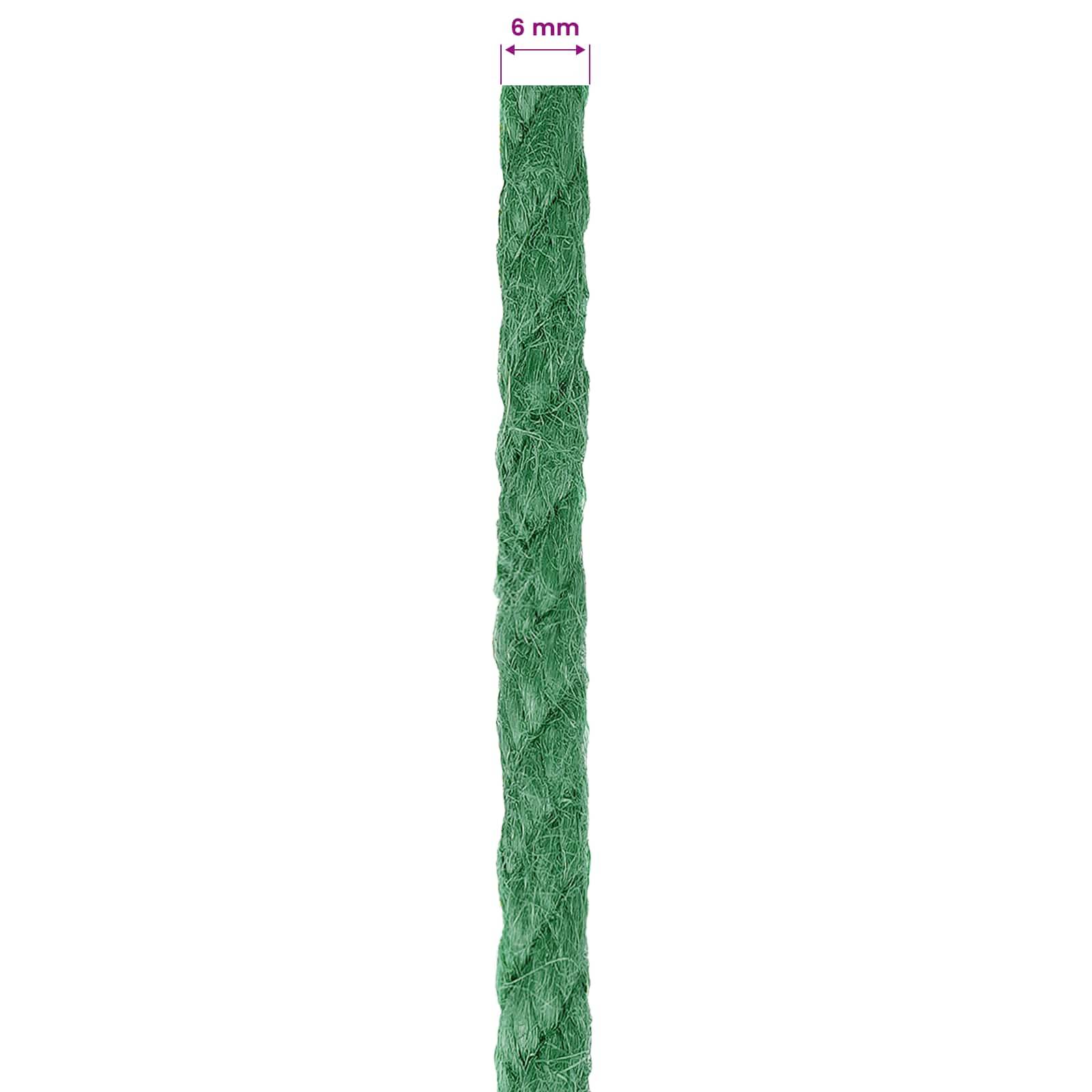 vidaXL Juteseil Grün 100% Tossa Jute