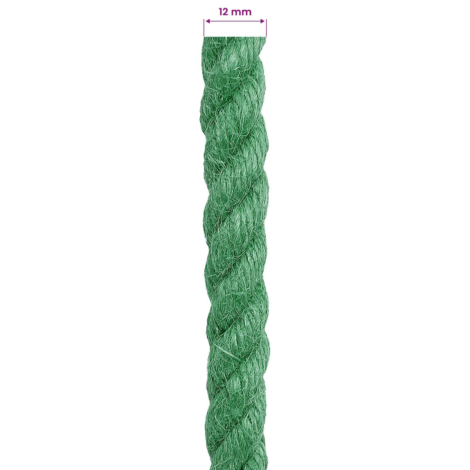 vidaXL Juteseil Grün 100% Tossa Jute
