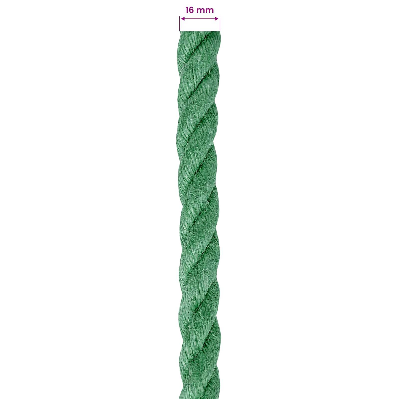 vidaXL Juteseil Grün 100% Tossa Jute