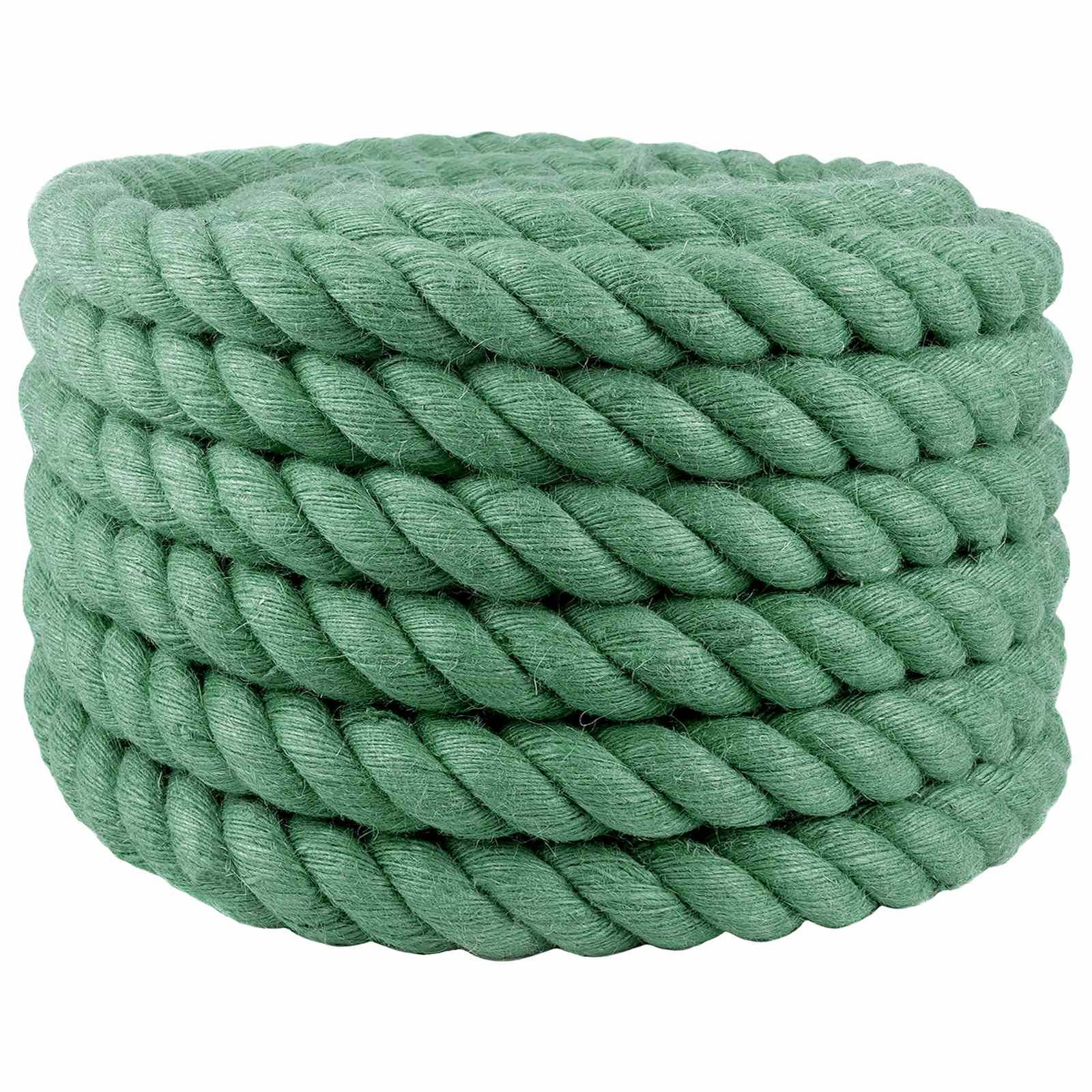 vidaXL Juteseil Grün 100% Tossa Jute