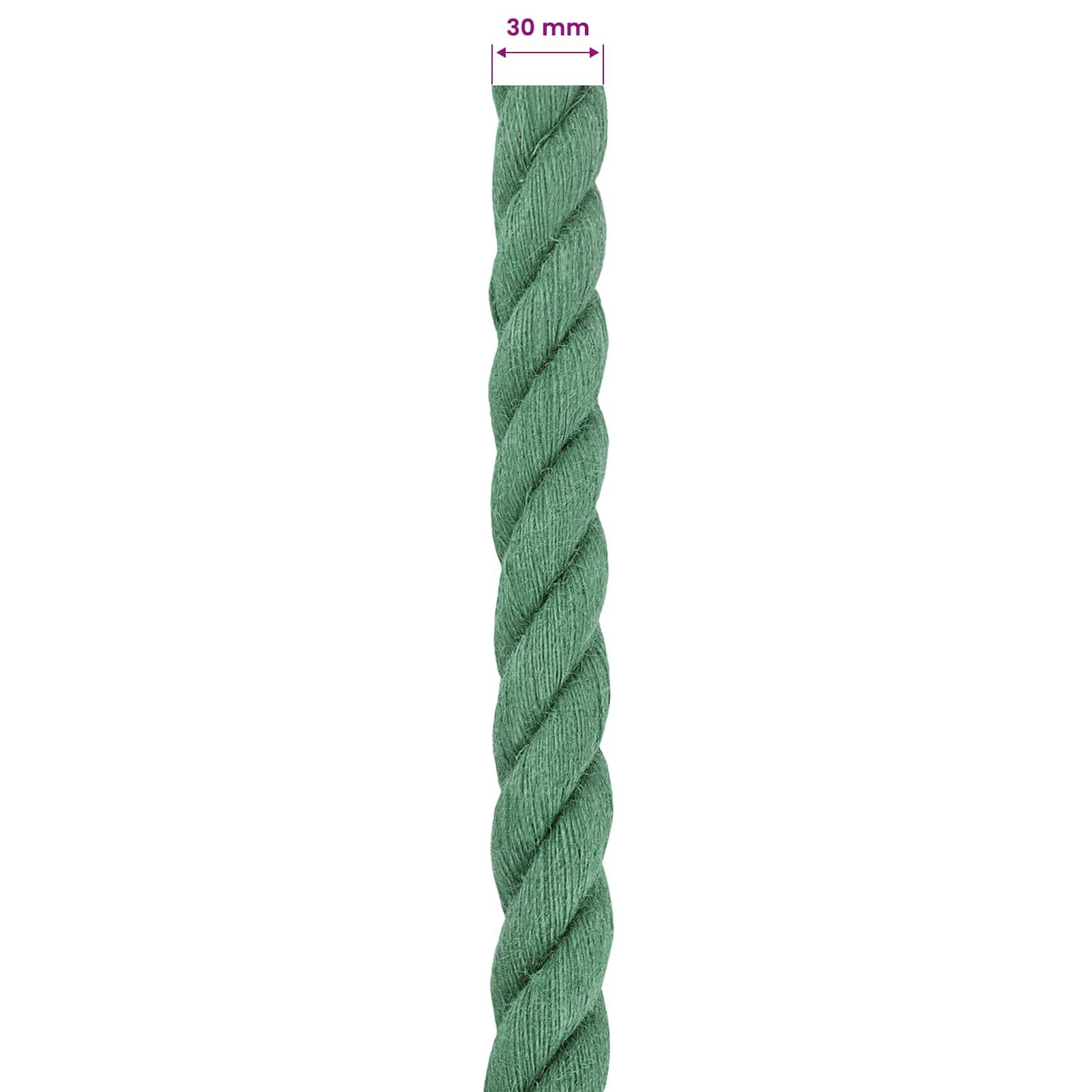 vidaXL Juteseil Grün 100% Tossa Jute
