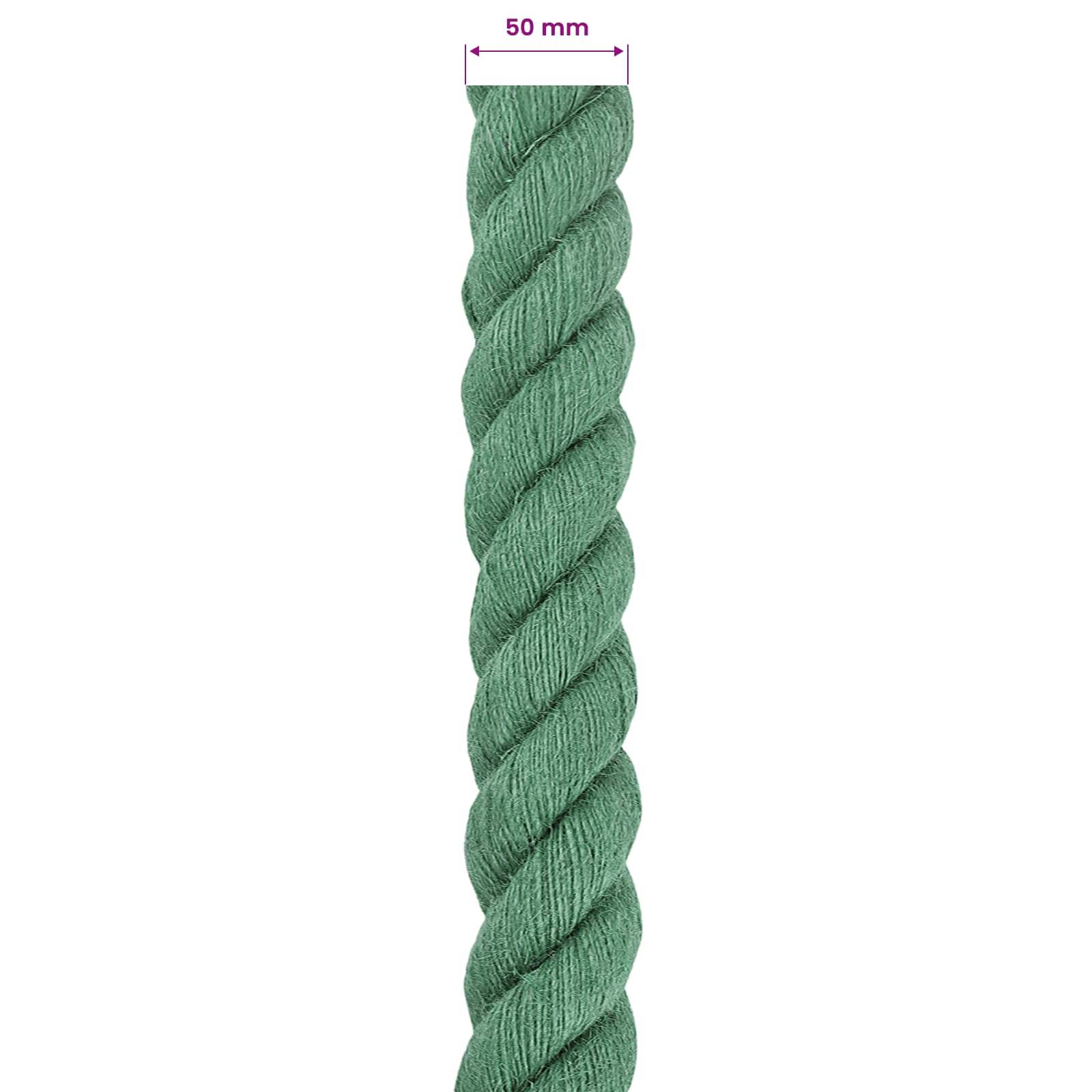 vidaXL Juteseil Grün 100% Tossa Jute