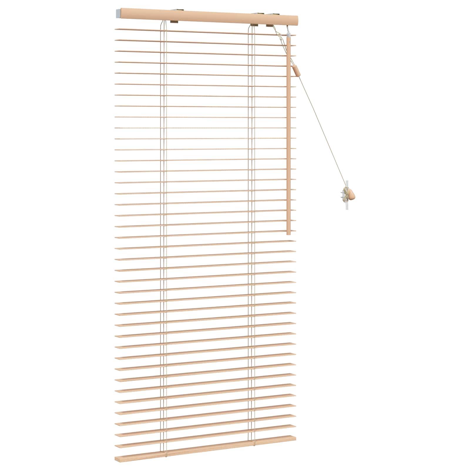 vidaXL Jalousie Eichenoptik 55 x 130 cm 35 mm Massives Paulownia-Holz