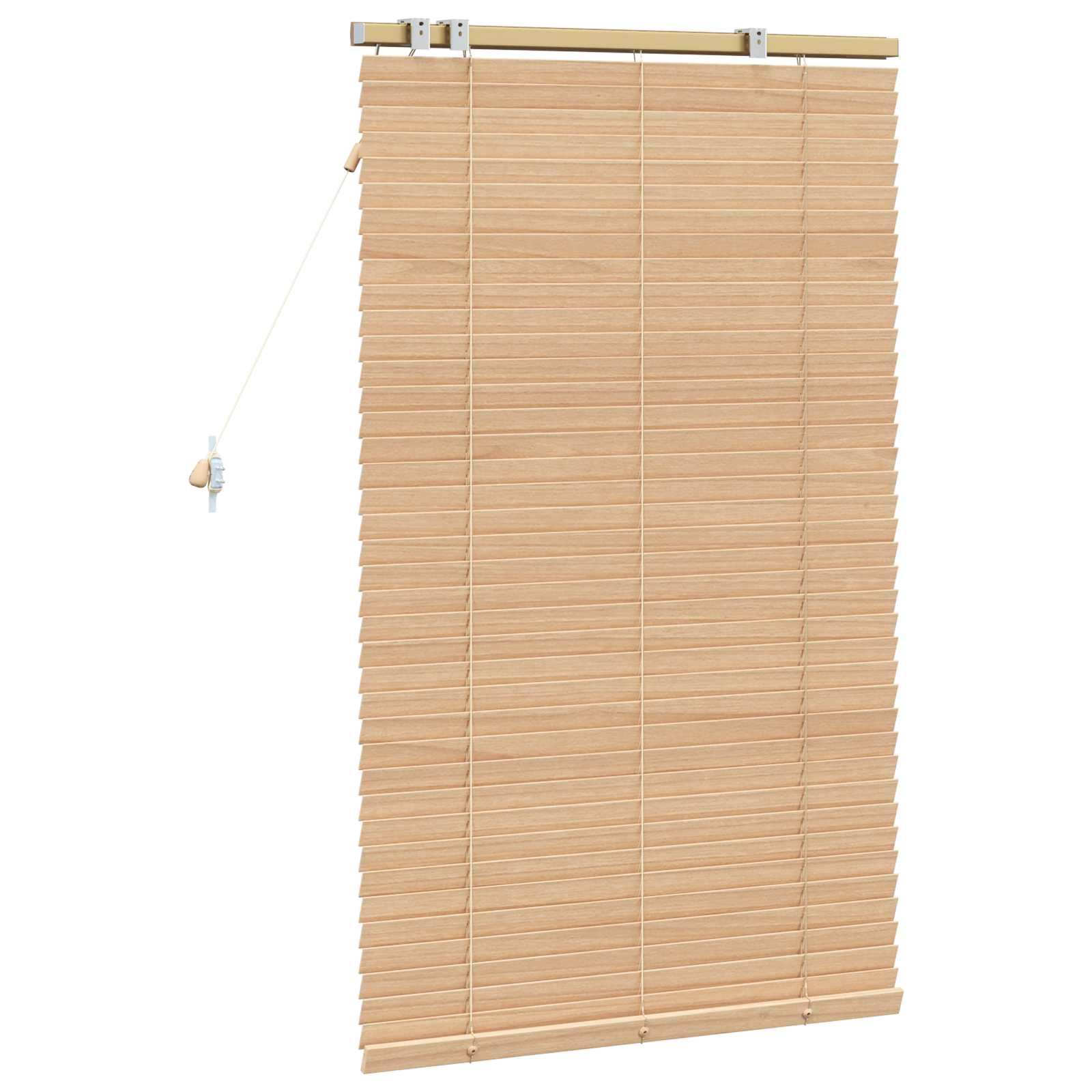 vidaXL Jalousie Eichenoptik 90 x 130 cm 35 mm Massives Paulownia-Holz