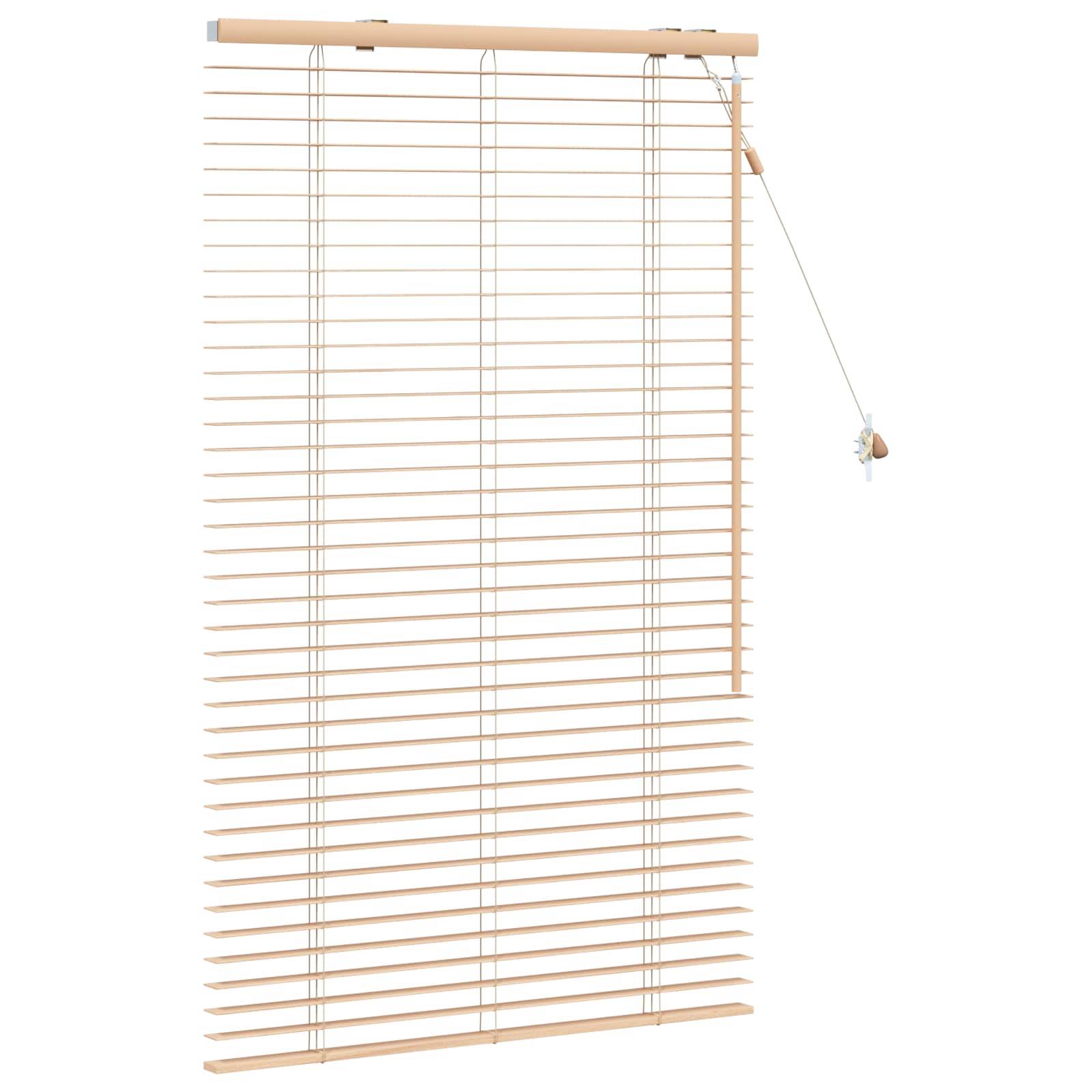 vidaXL Jalousie Eichenoptik 85 x 130 cm 35 mm Massives Paulownia-Holz