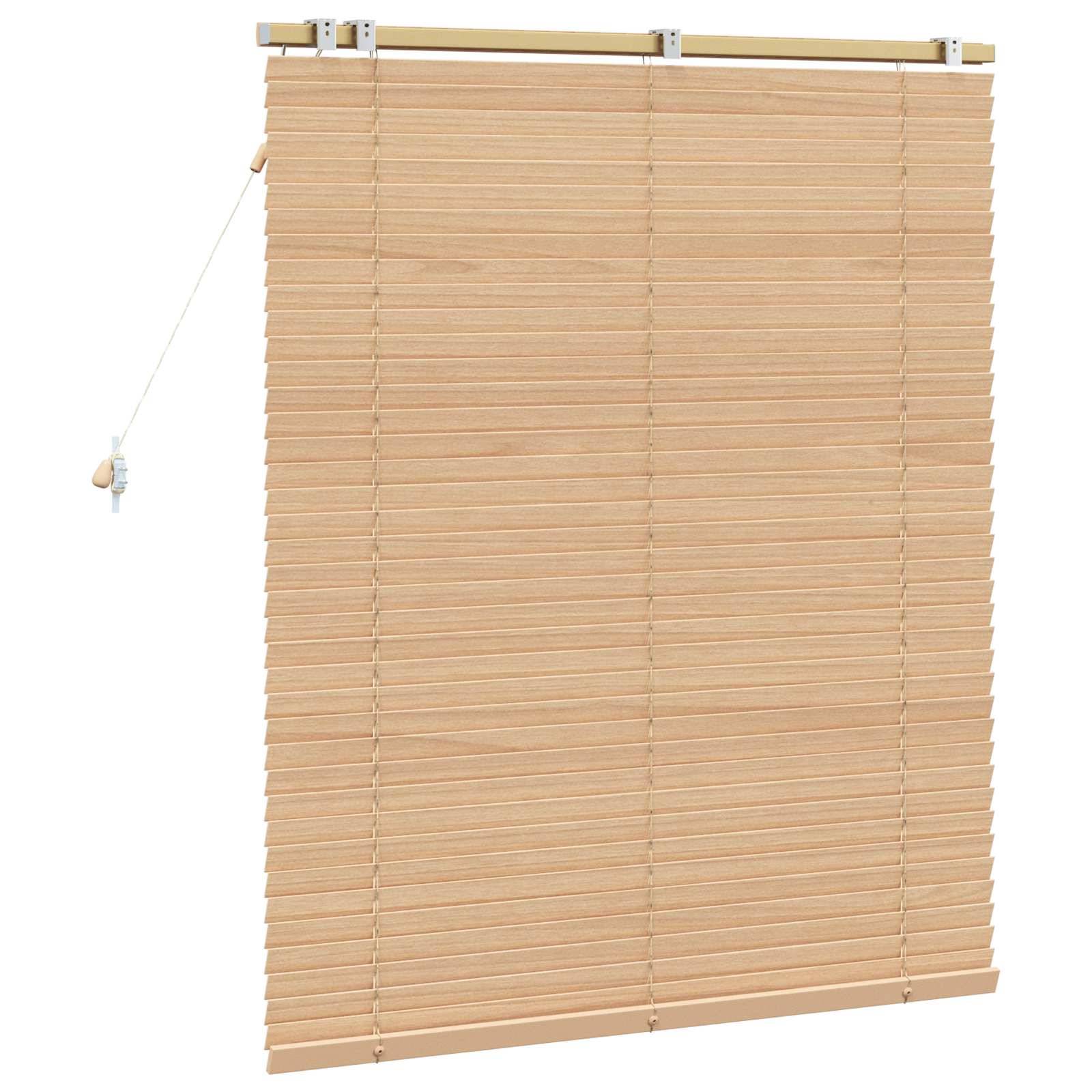 vidaXL Jalousie Eichenoptik 100 x 130 cm 35 mm Massives Paulownia-Holz