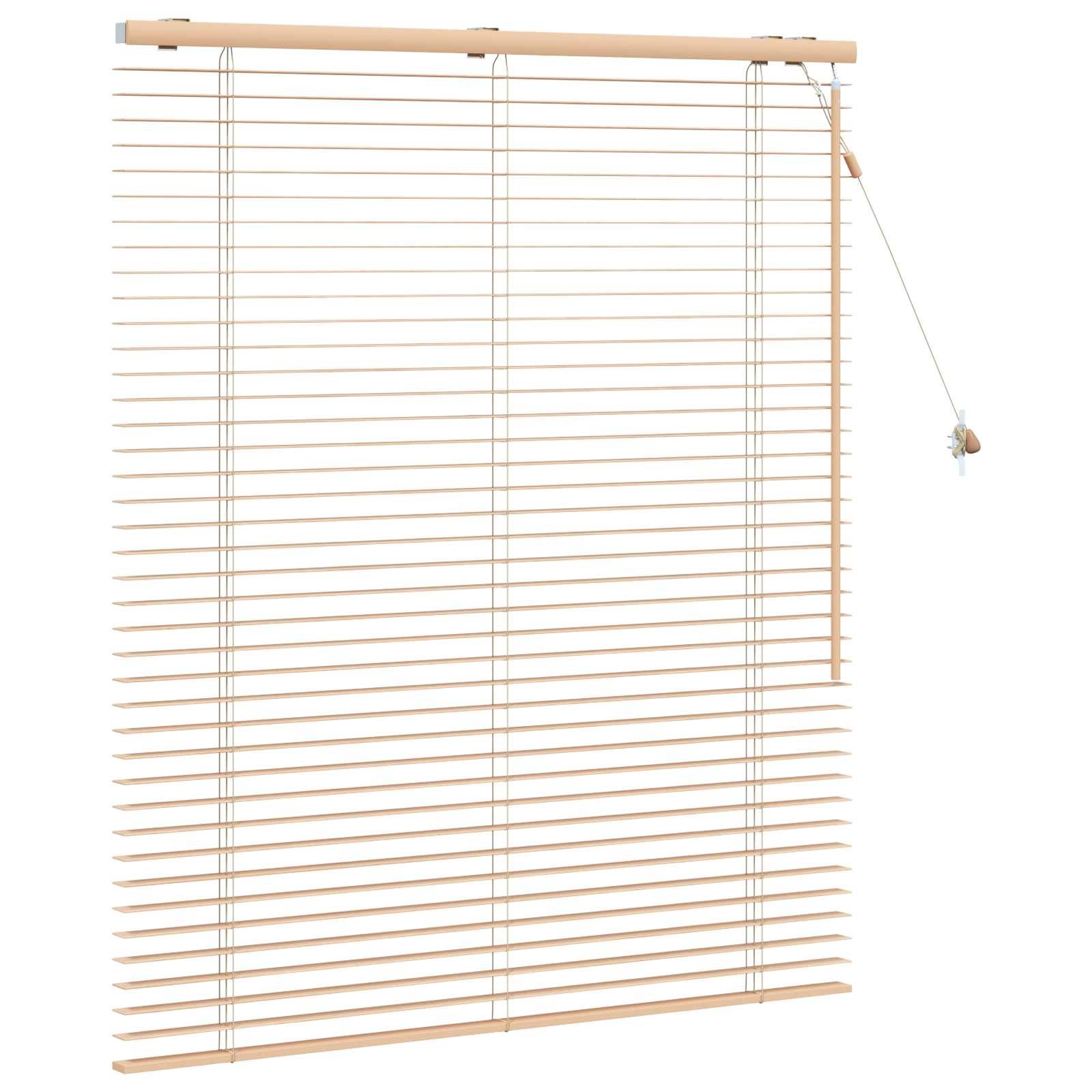 vidaXL Jalousie Eichenoptik 100 x 130 cm 35 mm Massives Paulownia-Holz