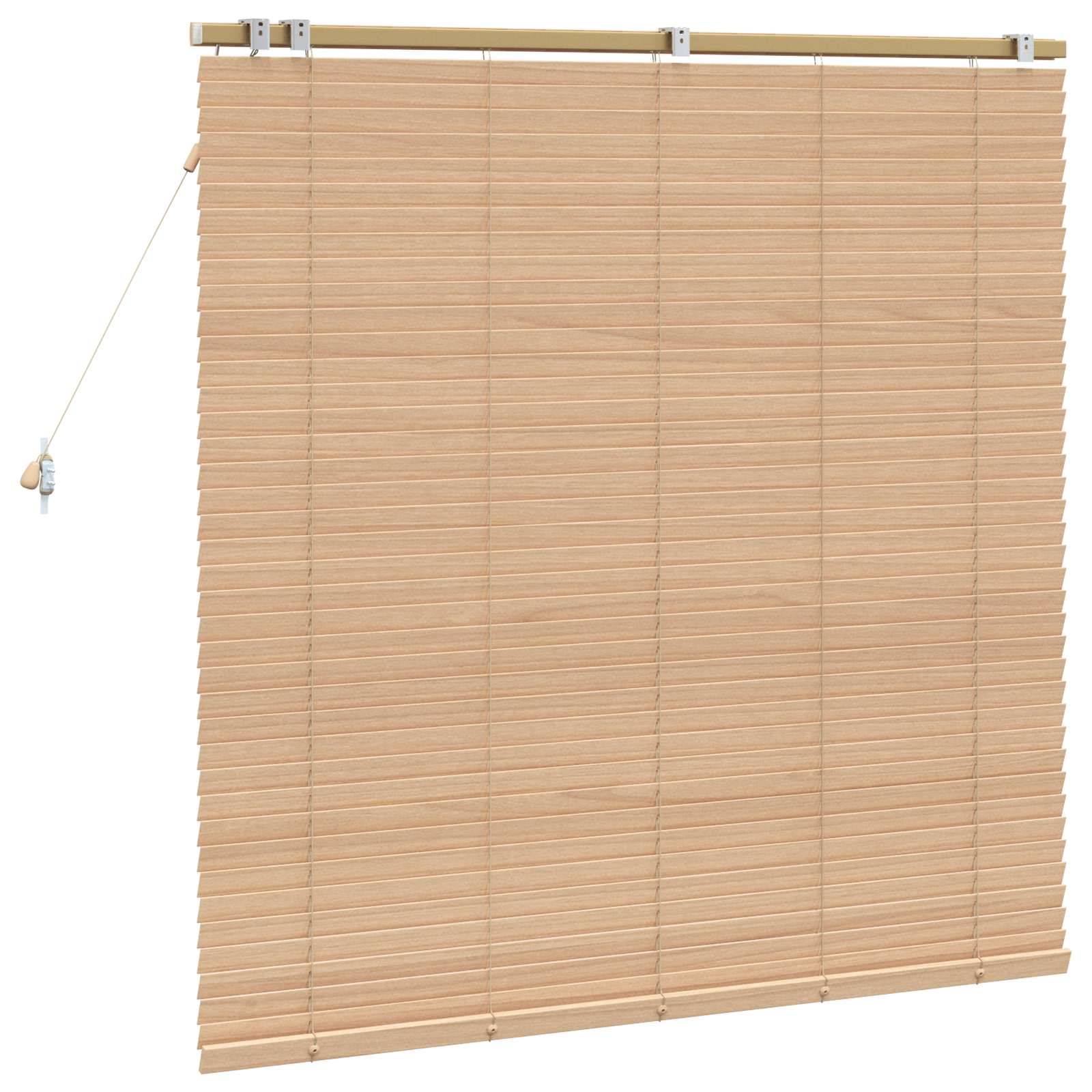 vidaXL Jalousie Eichenoptik 135 x 130 cm 35 mm Massives Paulownia-Holz