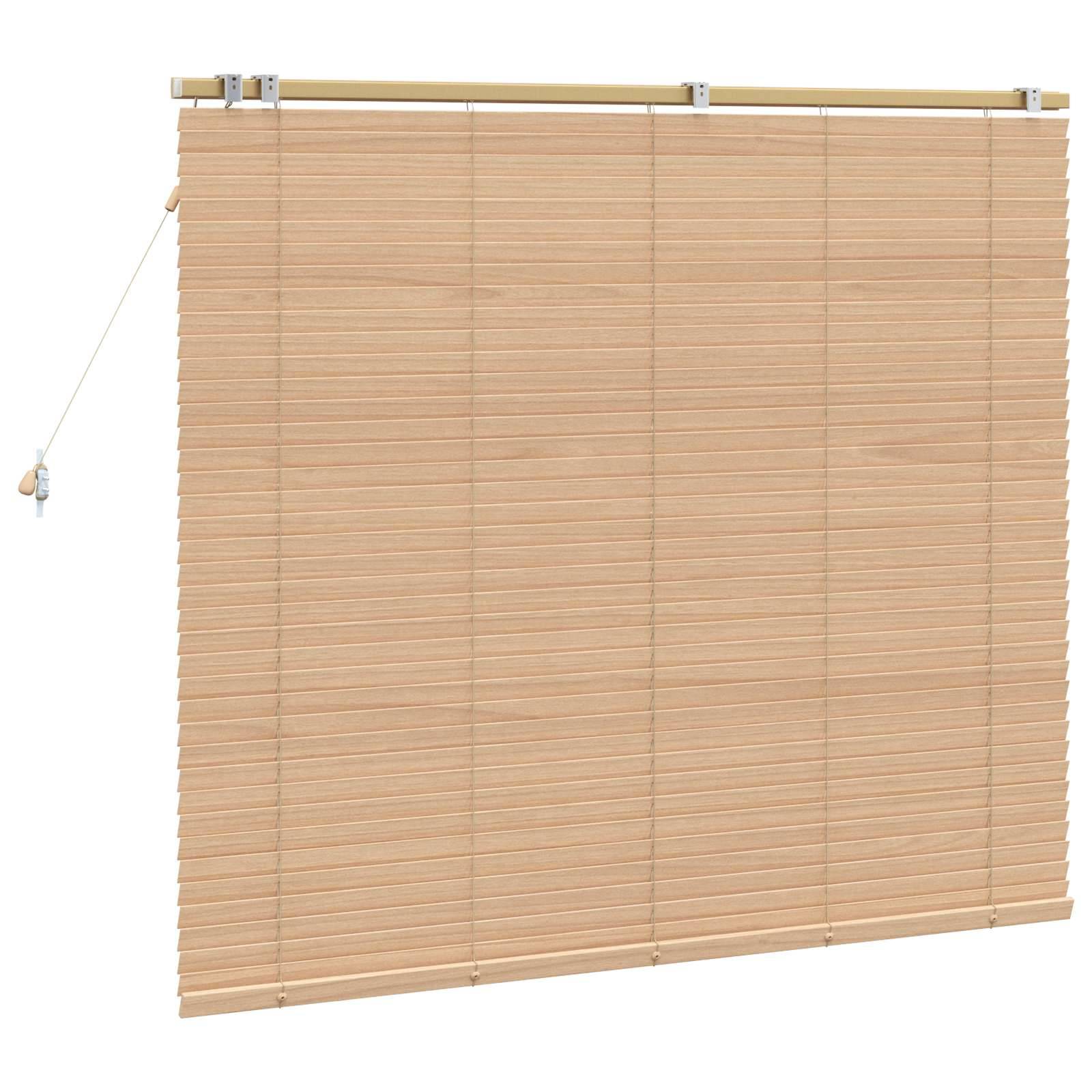 vidaXL Jalousie Eichenoptik 145 x 130 cm 35 mm Massives Paulownia-Holz
