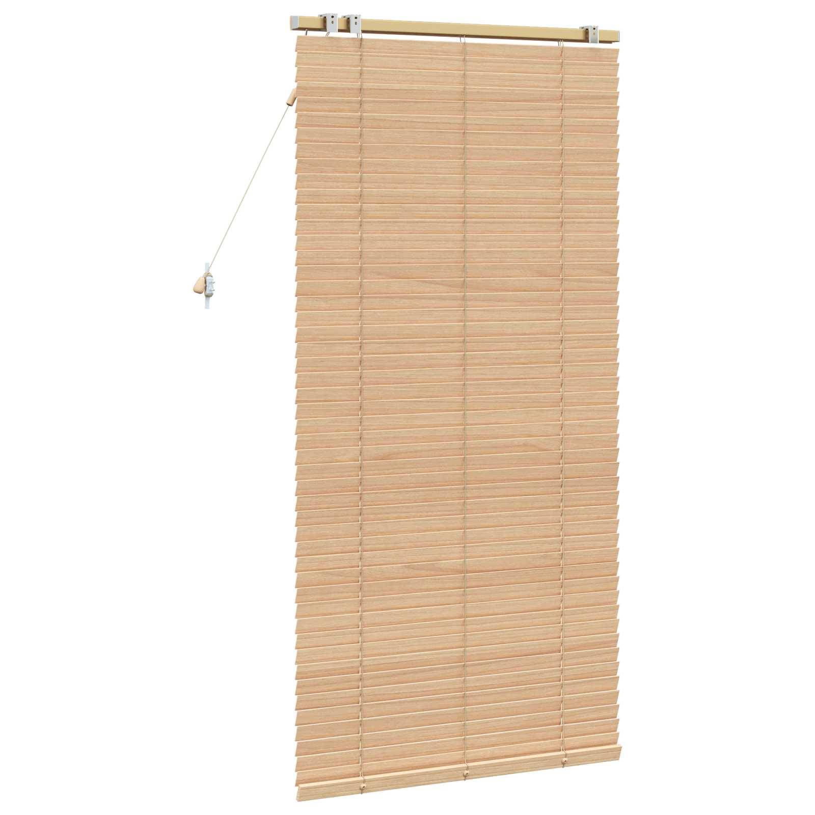 vidaXL Jalousie Eichenoptik 70 x 160 cm 35 mm Massives Paulownia-Holz