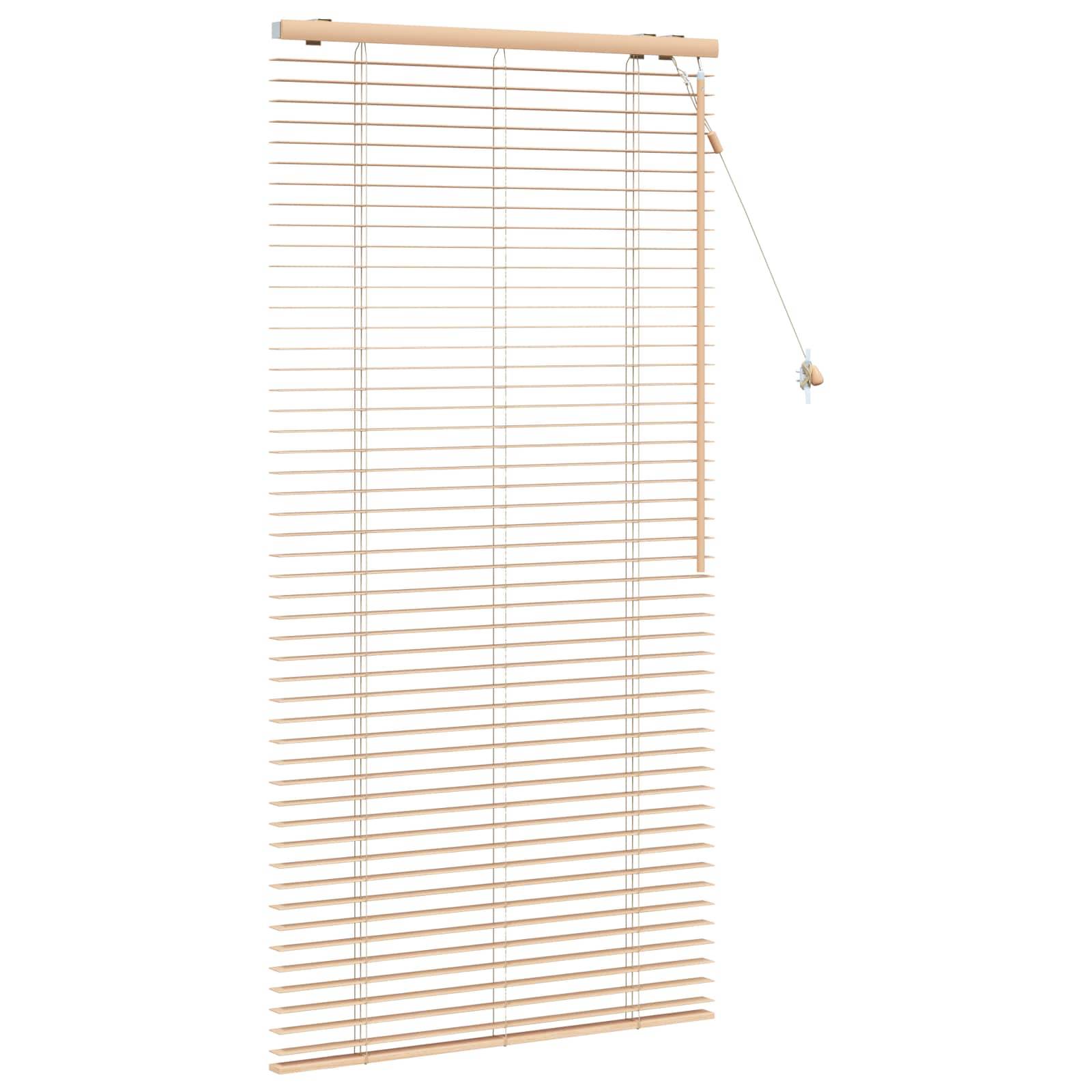 vidaXL Jalousie Eichenoptik 80 x 160 cm 35 mm Massives Paulownia-Holz